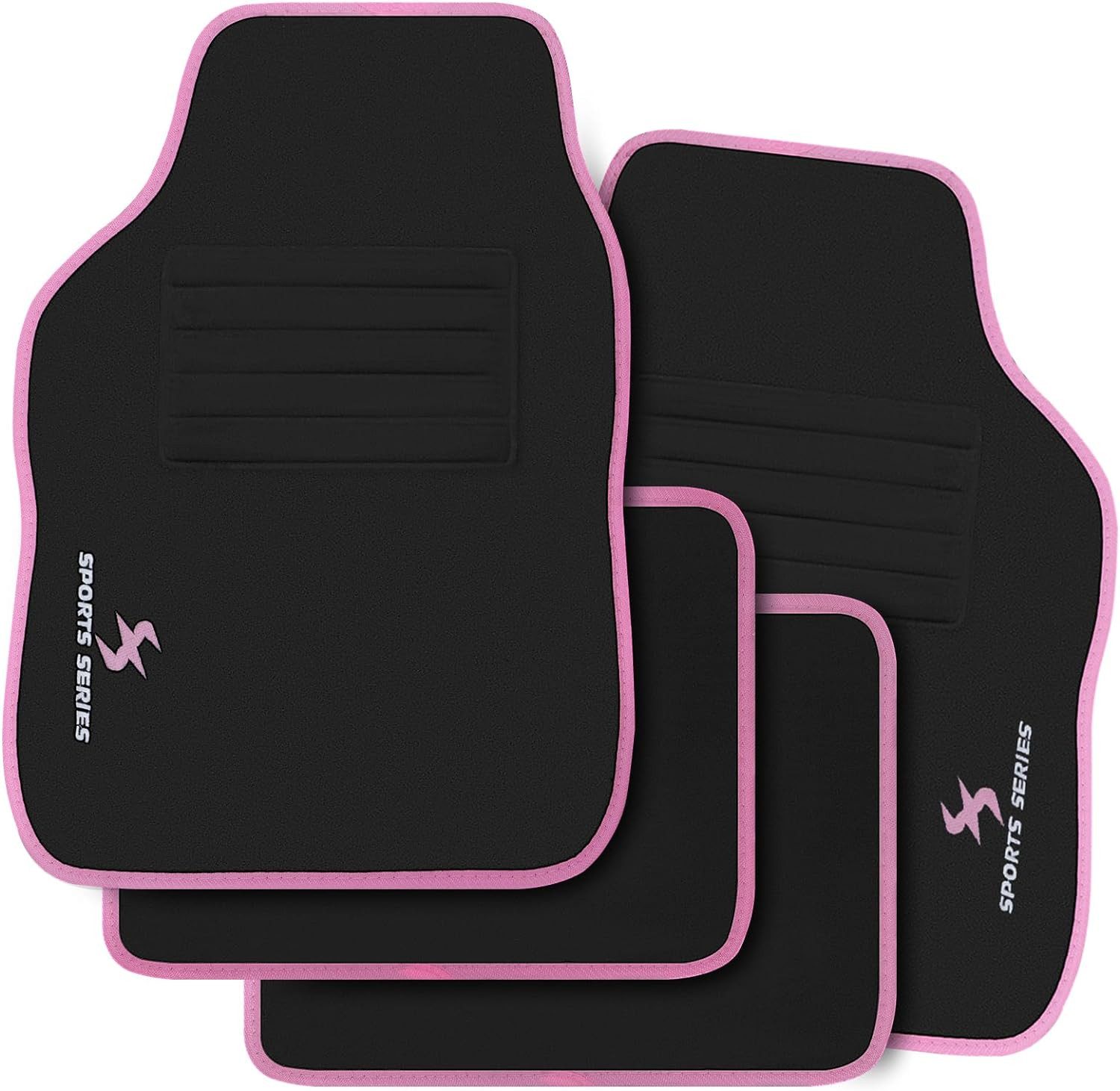 Woltu Auto-Fußmatten (4 St), mit 4 Matten Autoteppich Wasser rutschfeste