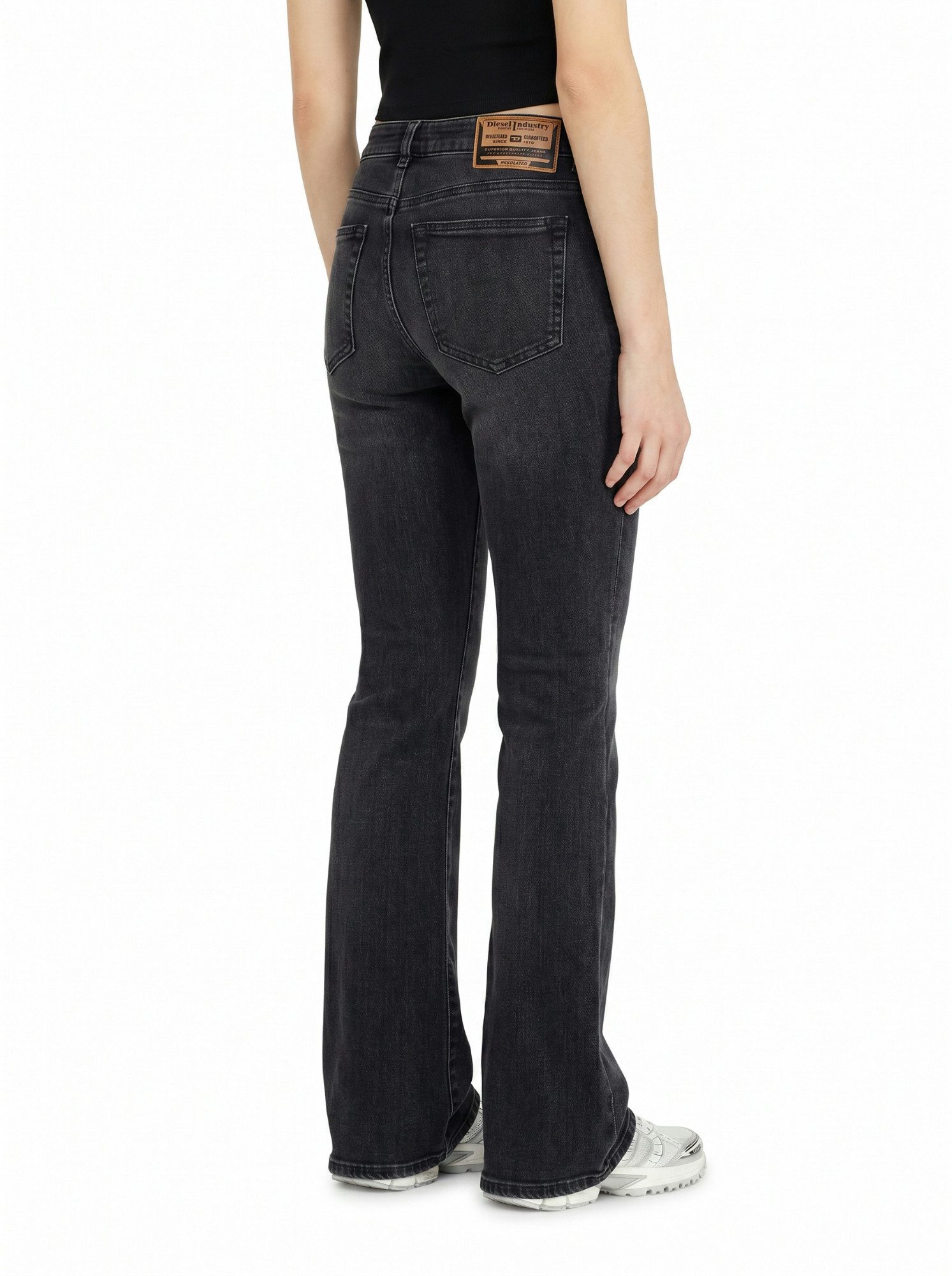 Diesel Bootcut-Jeans schmale, ausgestellte Beinform - D-EBBEY R9G61 Extra-lange Beinpartie