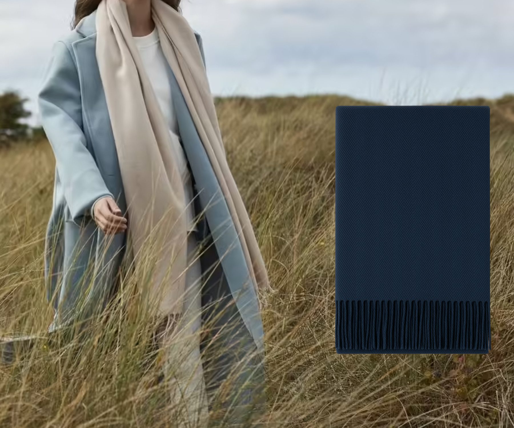 Quality Elegance Schal Weihnachts Geschenkset Schal, Wintertasse, Socken & Häkelkarotte, (4-St)