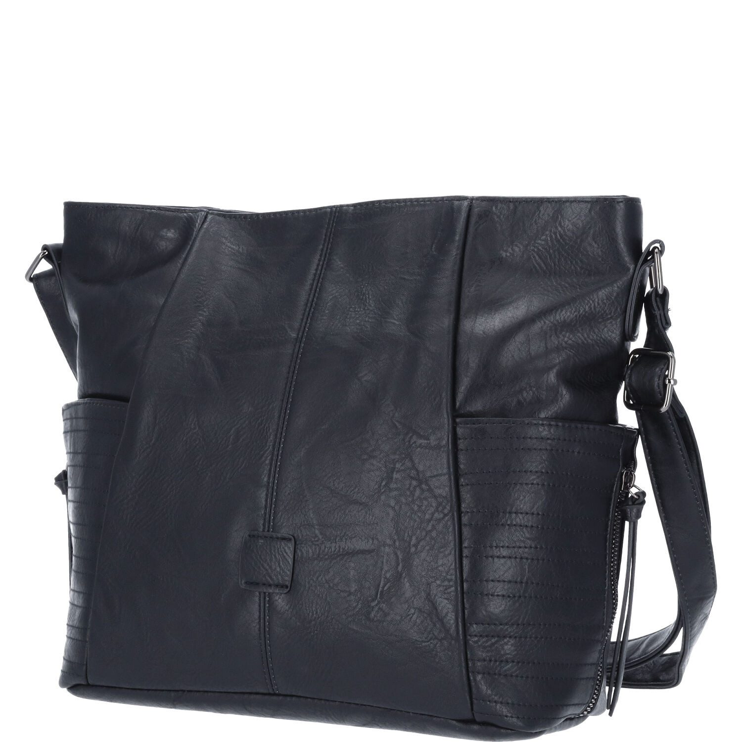 Umhängetasche Antonio Damen Handtasche schwarz