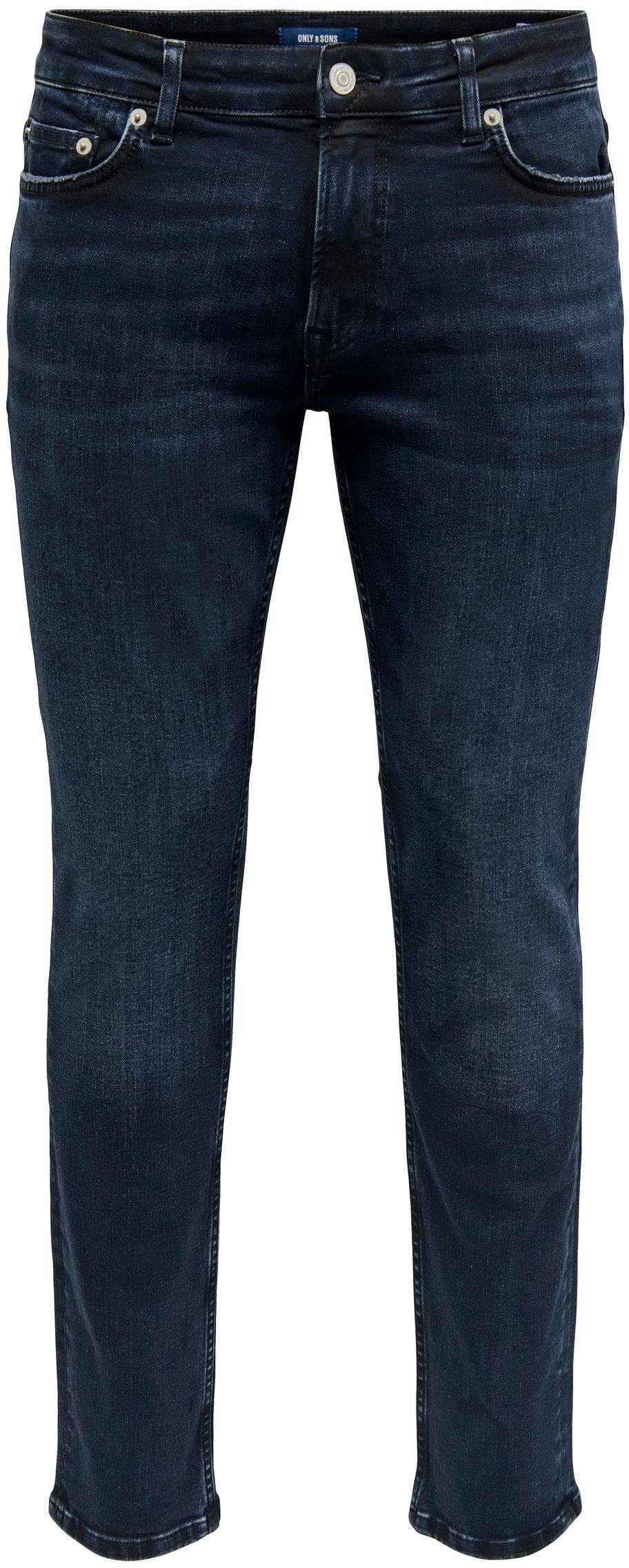 ONLY & SONS Slim-fit-Jeans ONSLOOM SLIM DMB 9595 DOT DNM NOOS mit Destroyed Effekt blue-black-denim | Stretchjeans