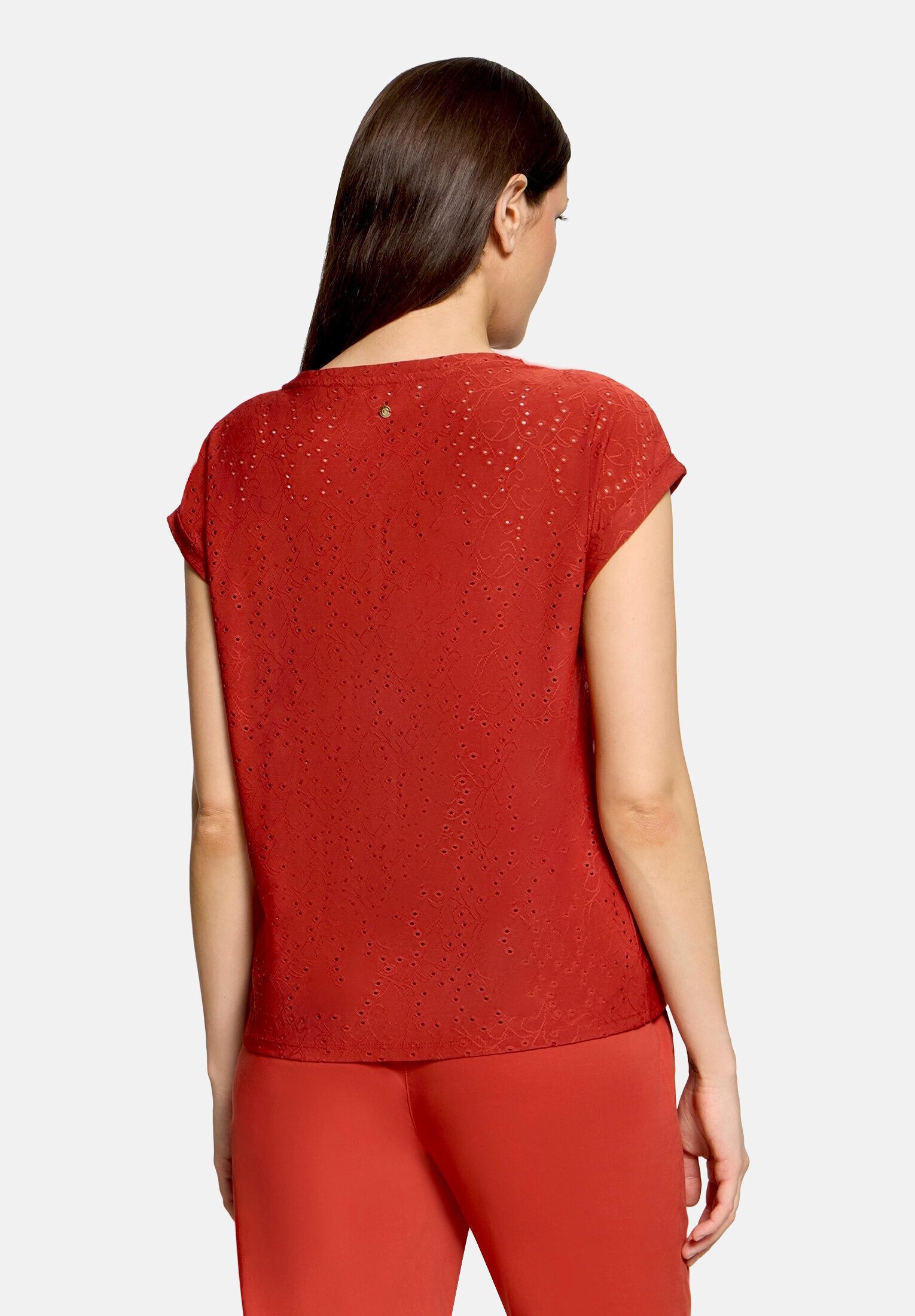 Betty&Co Kurzarmshirt Damen mit Struktur (1-tlg)