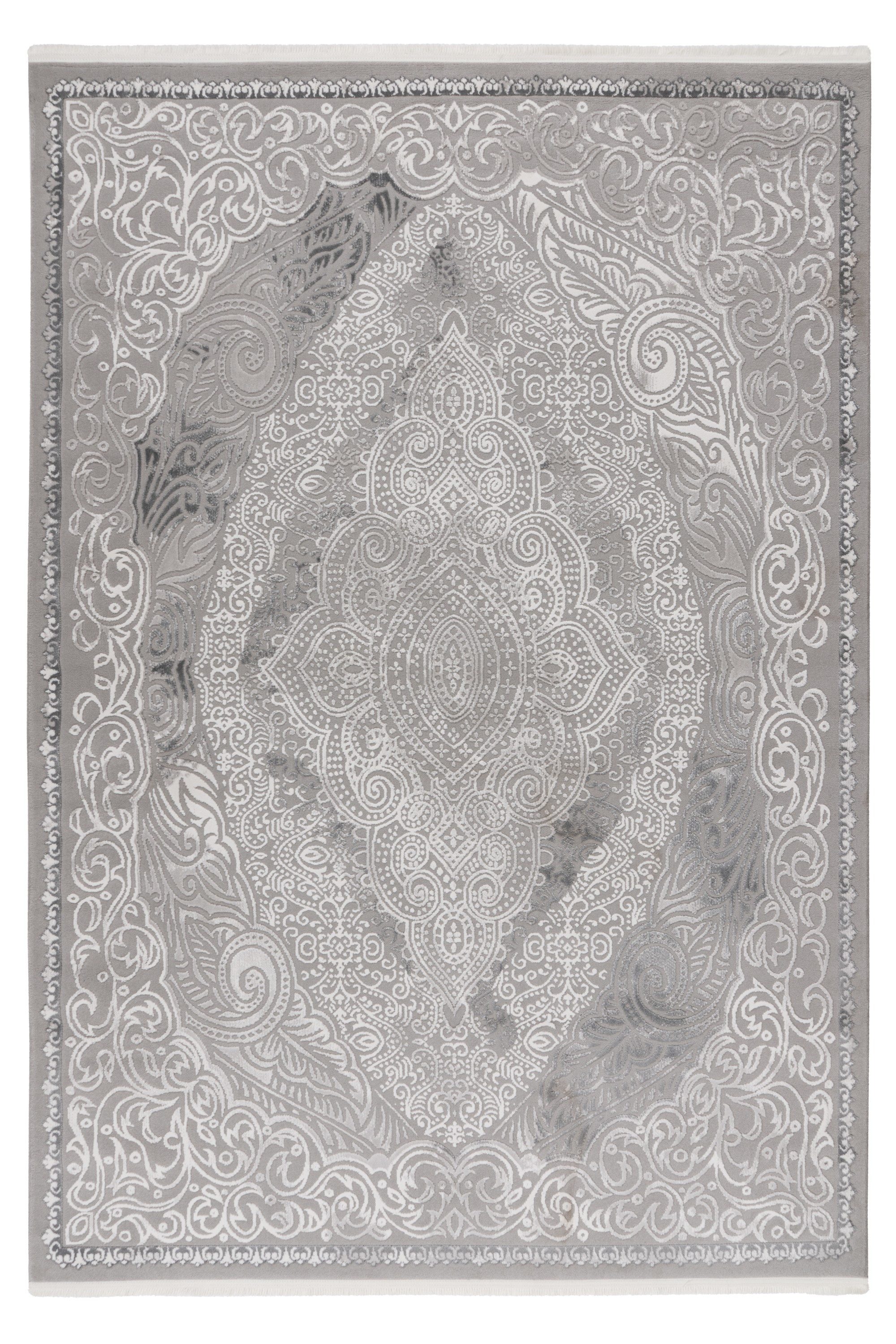 Kayoom Teppich Stage 425, rechteckig, Höhe: 11 mm, weicher Kurzflor, Orient Optik, Wohnmzimmer