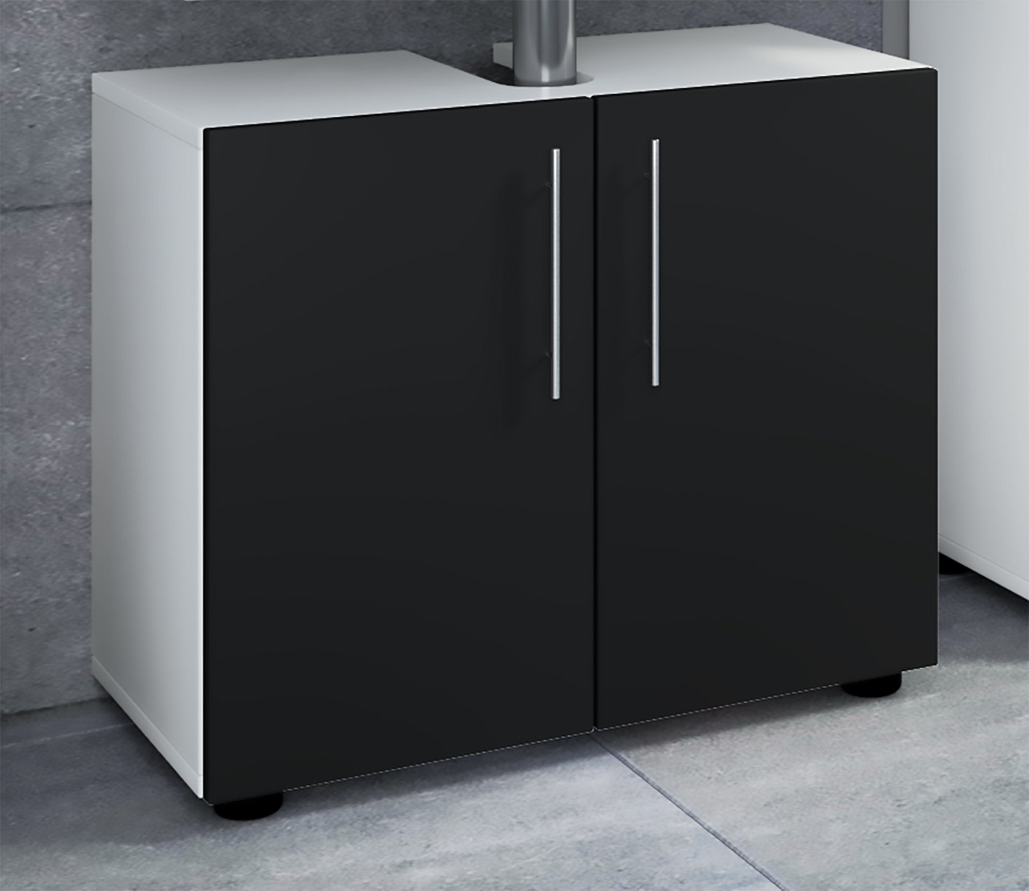 VCM Waschbeckenunterschrank Holz Badmöbel Badunterschrank Flandu ll Drehtür günstig online kaufen