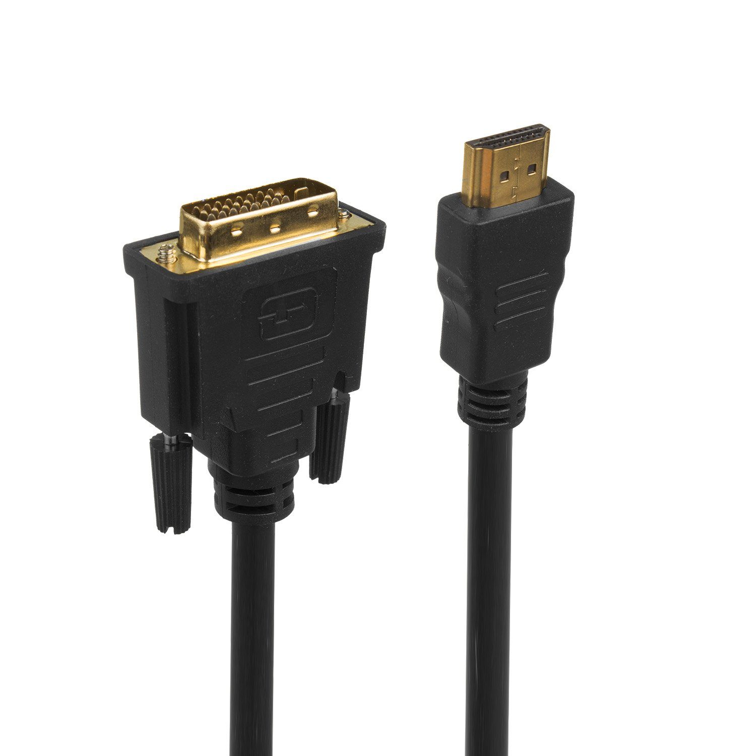 Maclean MCTV-717 HDMI-Adapter DVI zu HDMI, 200 cm, Vergoldete Anschlüsse, 1080p [Full-HD]