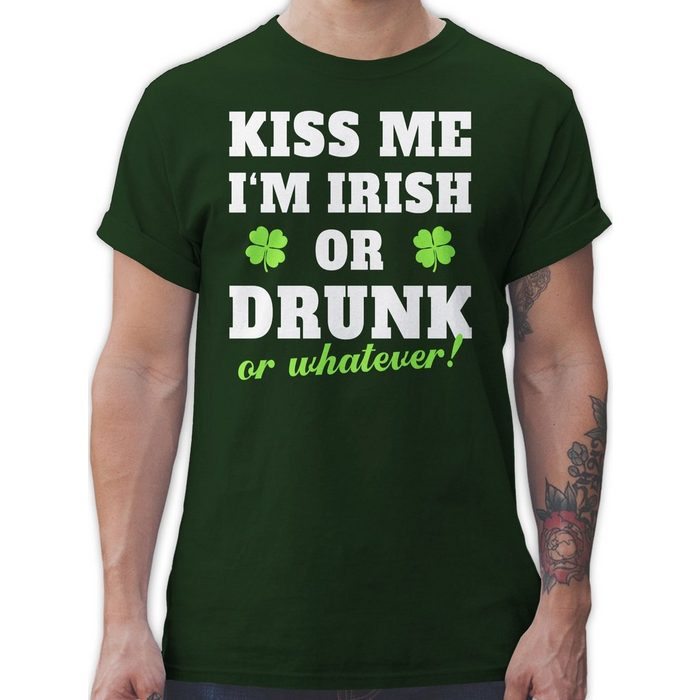 Shirtracer T-Shirt Kiss me i'm irish or drunk or whatever! - St. Patricks Day - Herren Premium T-Shirt irische tshirt - st patricks day shirt herren - kiss me im irish