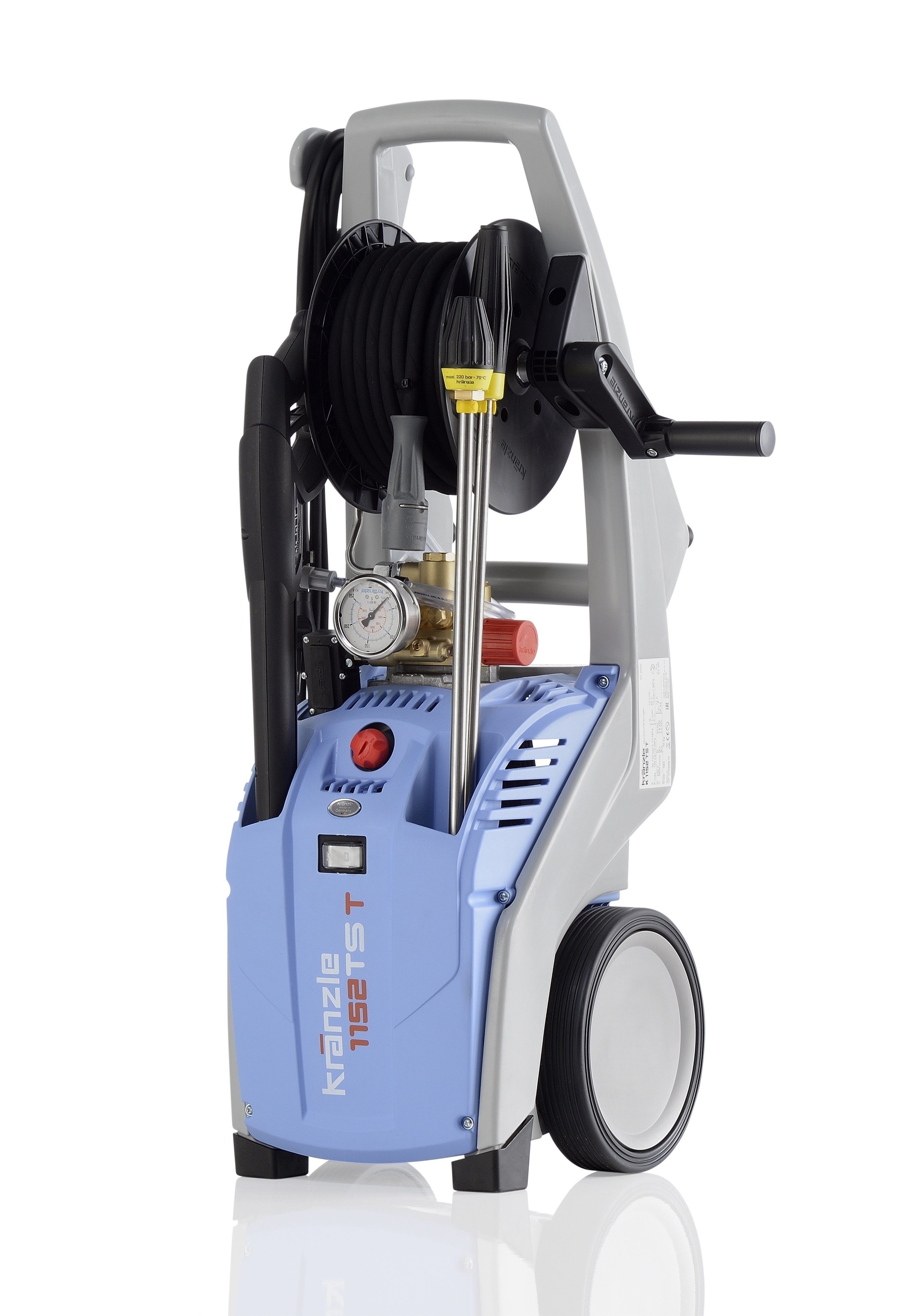 Kränzle Hochdruckreiniger K1152 TST Hochdruckreiniger, Schnellwechsel-Stecks, Druck max: 150 bar, 2800 W, Fördermenge max: 600 l/h, (4 tlg)