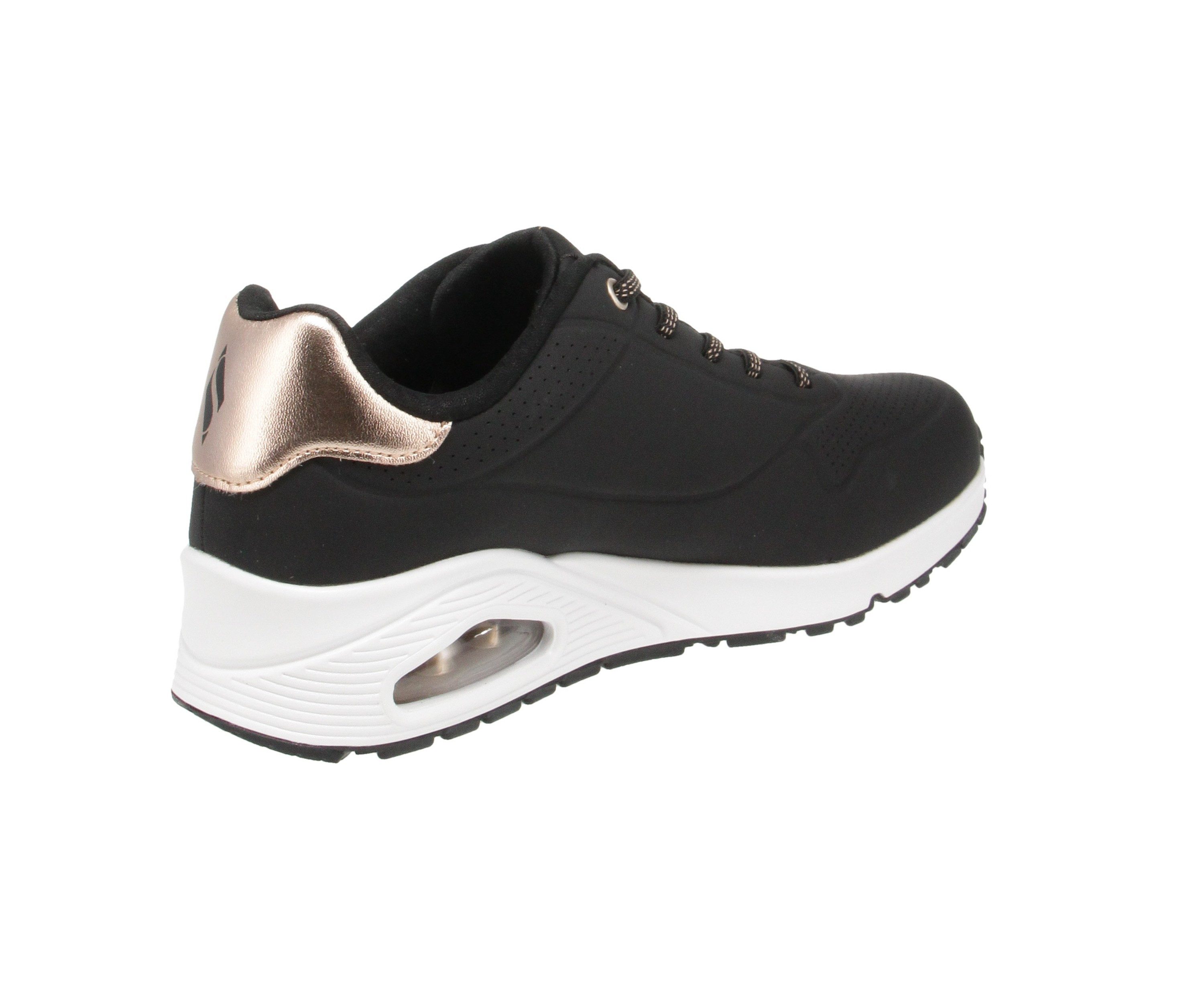 Skechers Skechers 155196 Uno Shimmer - Damen Schuhe Sneaker - BLK-Schwarz Sneaker