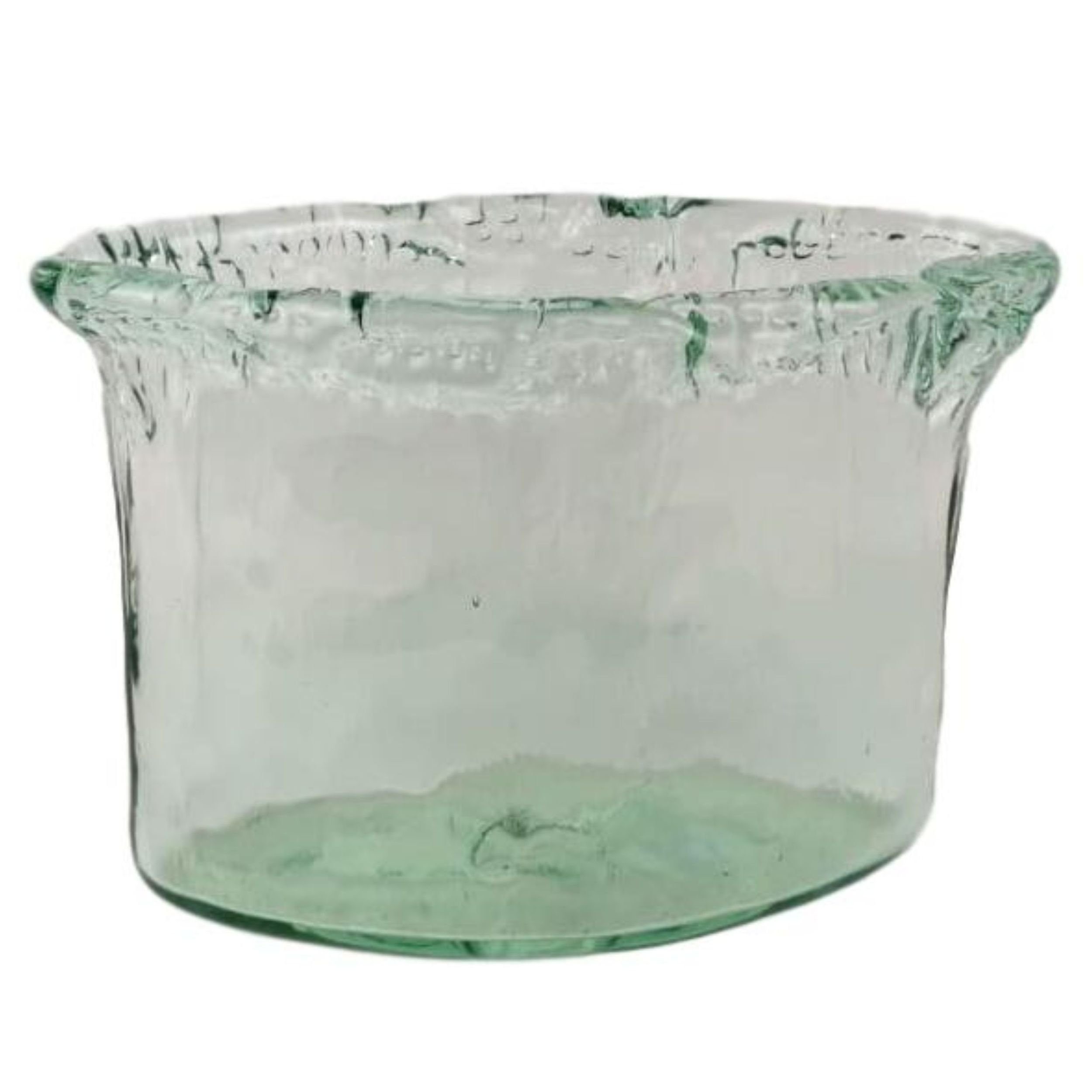 Dekovase Recycelte Vase Öko Blumenvase Glas 27cm