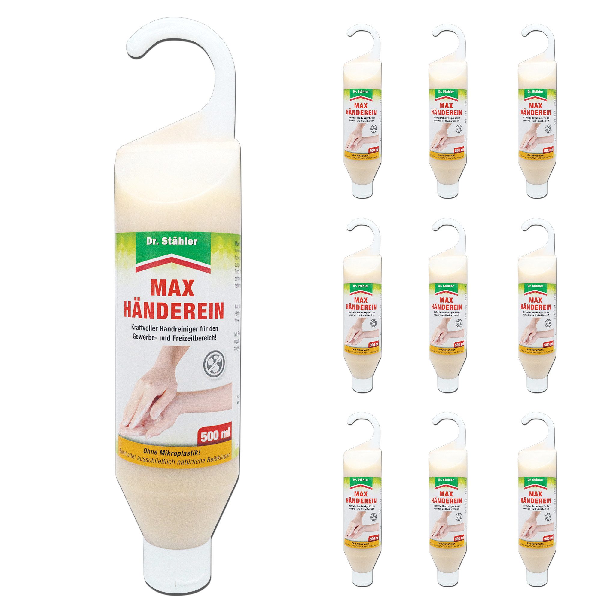Dr. Stähler Handpeeling Max Hände-Rein: Hochwirksames Handreinigungsmittel mit Peeling-Effekt, Für Haushalt, Werkstatt & Freizeit – Mit Glycerin & Tensiden