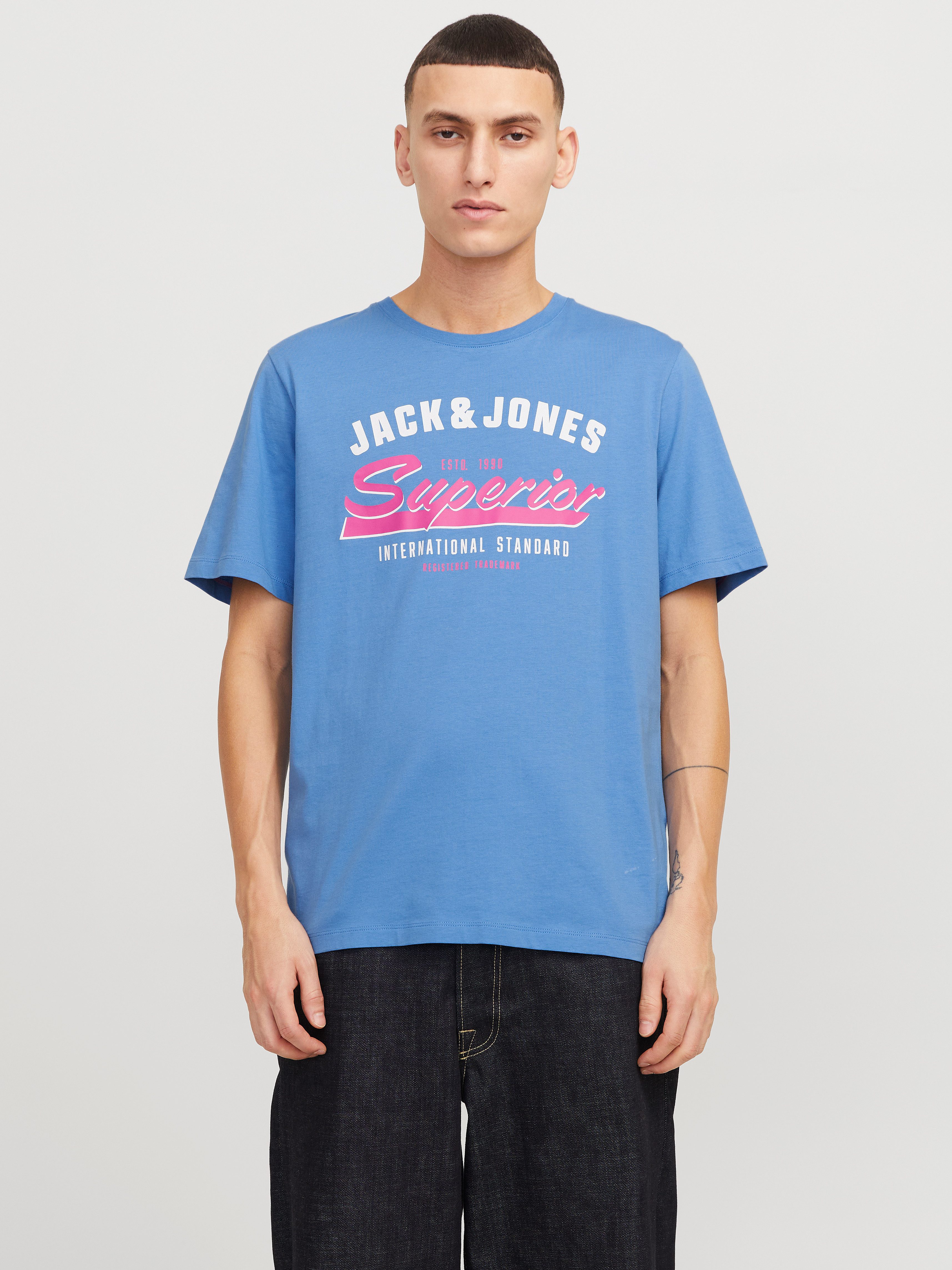 Jack & Jones Rundhalsshirt JJELOGO TEE günstig online kaufen