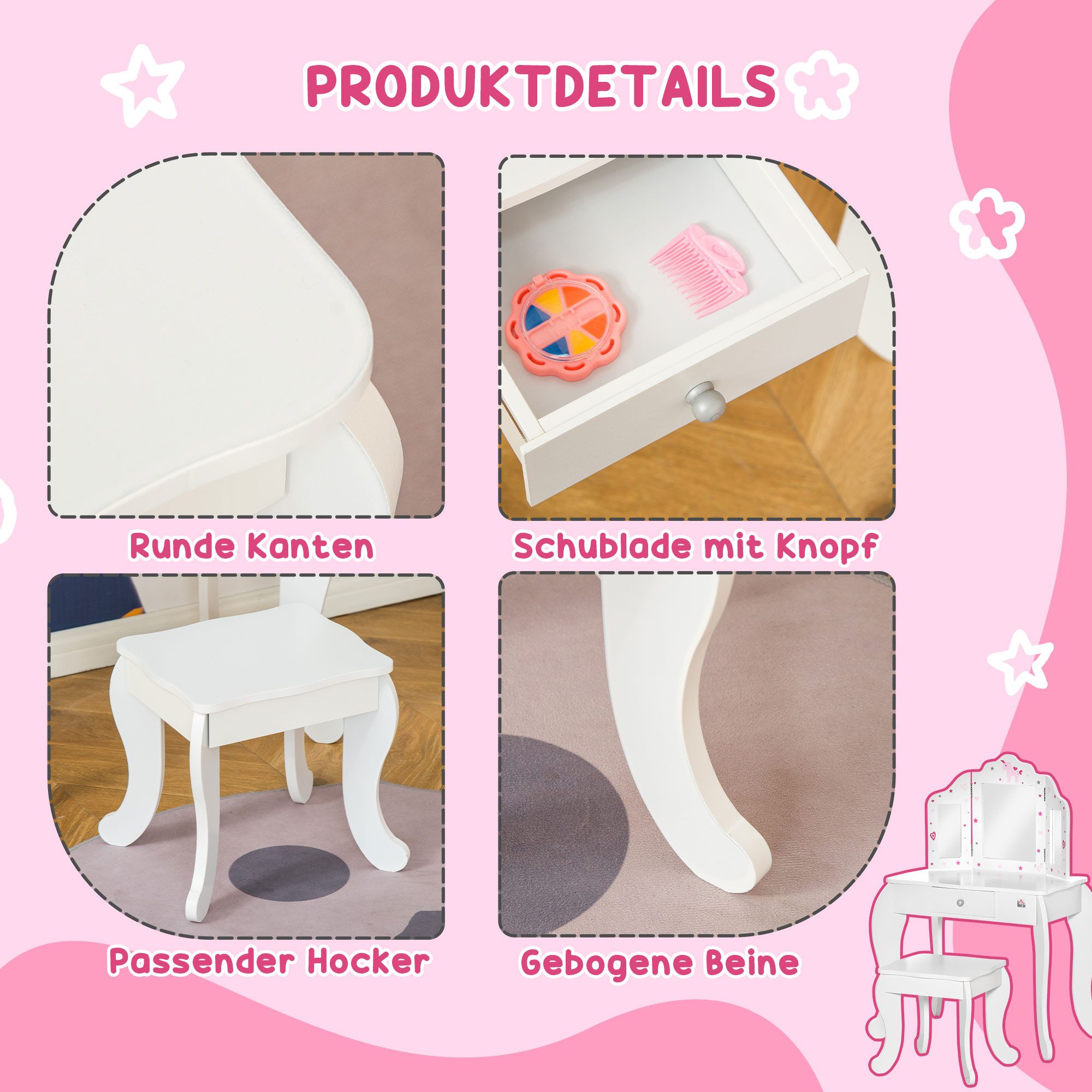 HOMCOM Schminktisch