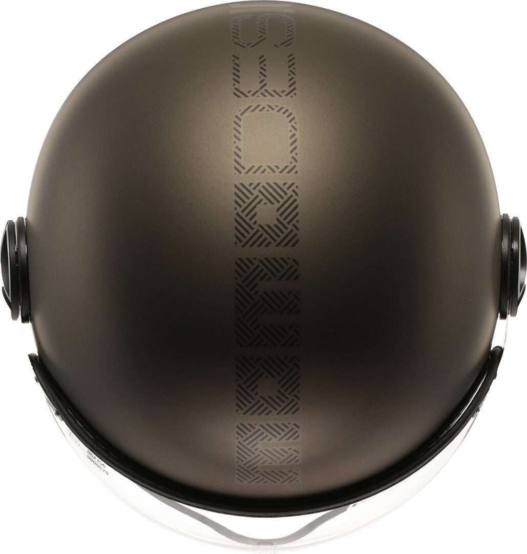 Momo Motorradhelm FGTR Evo Hip Jethelm, vorbereitet für Kommunikationssystem,integriertes Sonnenvisier
