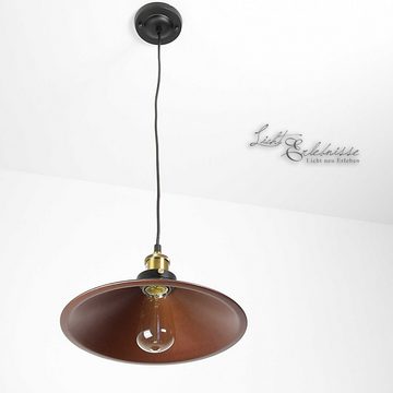 Licht-Erlebnisse Pendelleuchte DOVER, ohne Leuchtmittel, Küchenlampe Industrial Design Schwarz