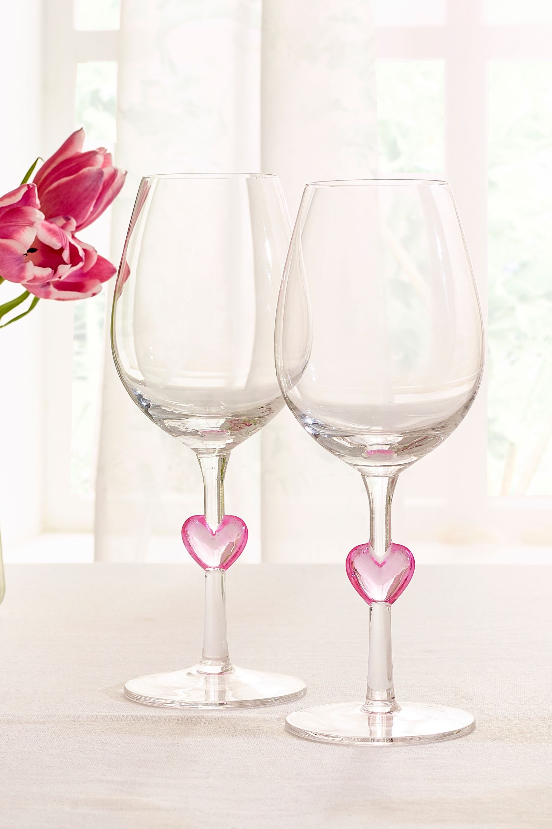 Weinglas Weingläser mit Herzstil, 2er-Set