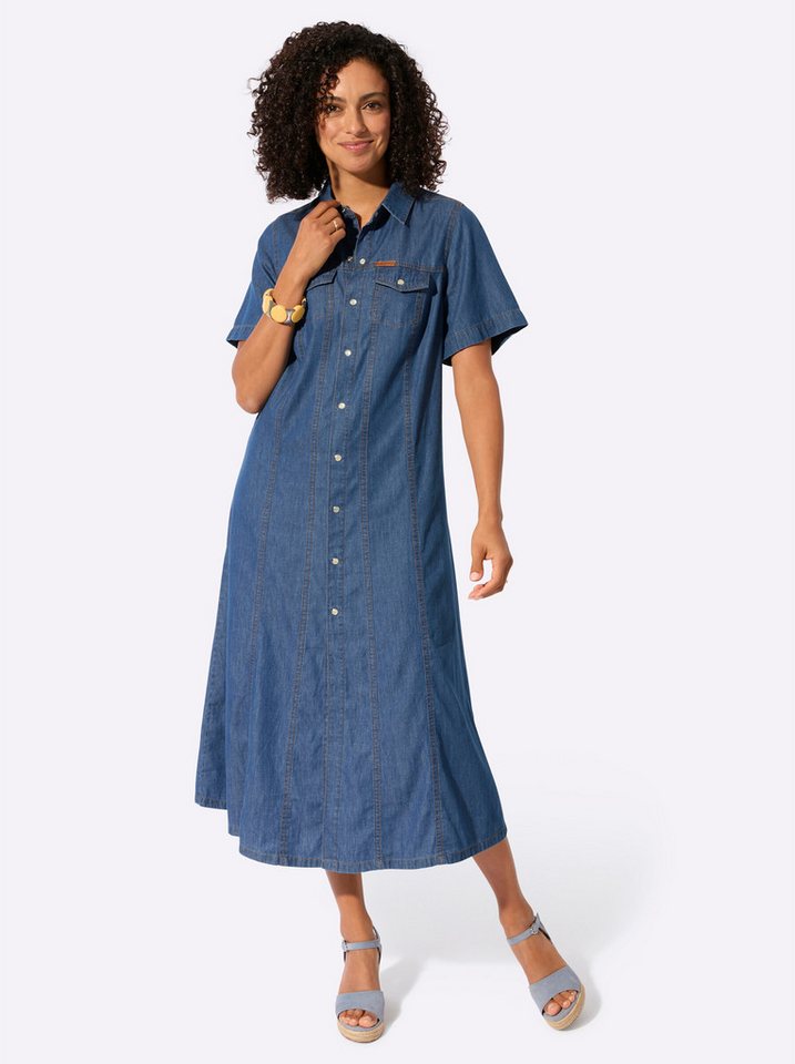 Witt Etuikleid Jeans-Kleid Kurzarm
