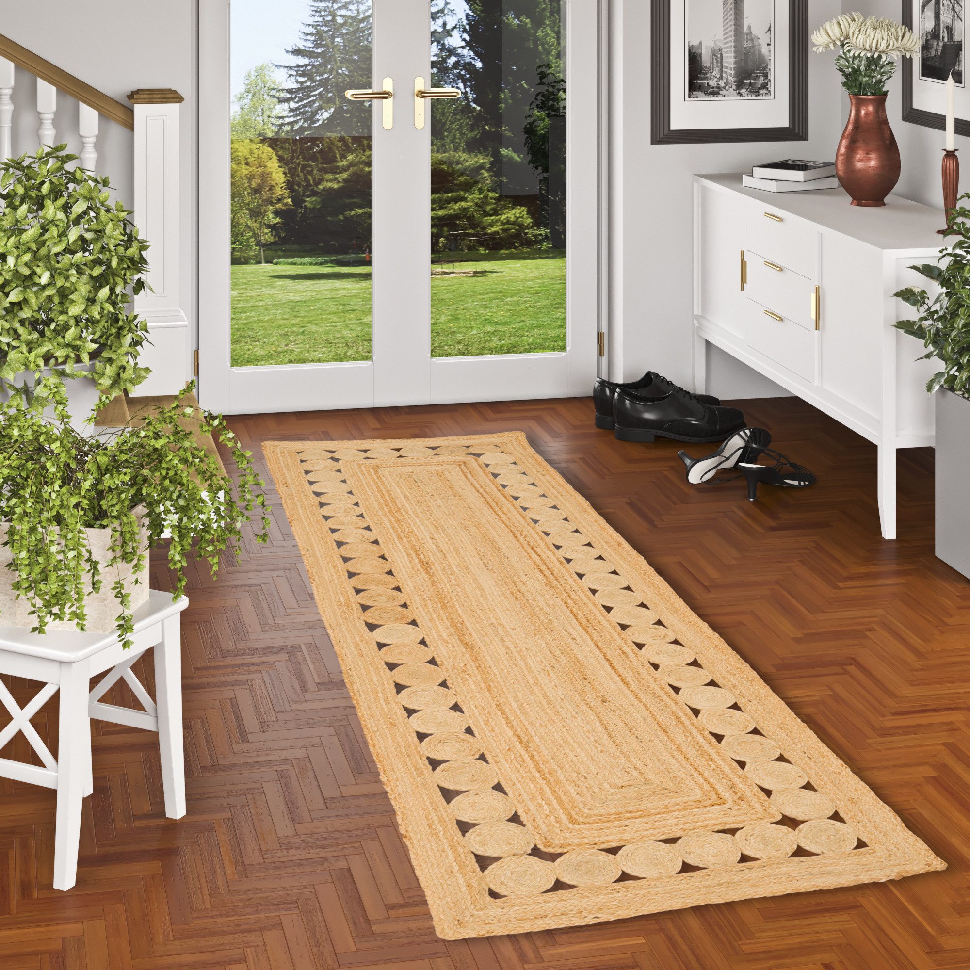 Pergamon Sisalteppich Naturfaser Teppich Läufer Jute Salsa, Rechteckig, Höhe: 10 mm