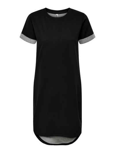 JACQUELINE de YONG Shirtkleid Lockeres Kleid Shirtkleid JDYIVY Rundhals Midi Dress Tunika (lang, 1-tlg) 3606 in Schwarz