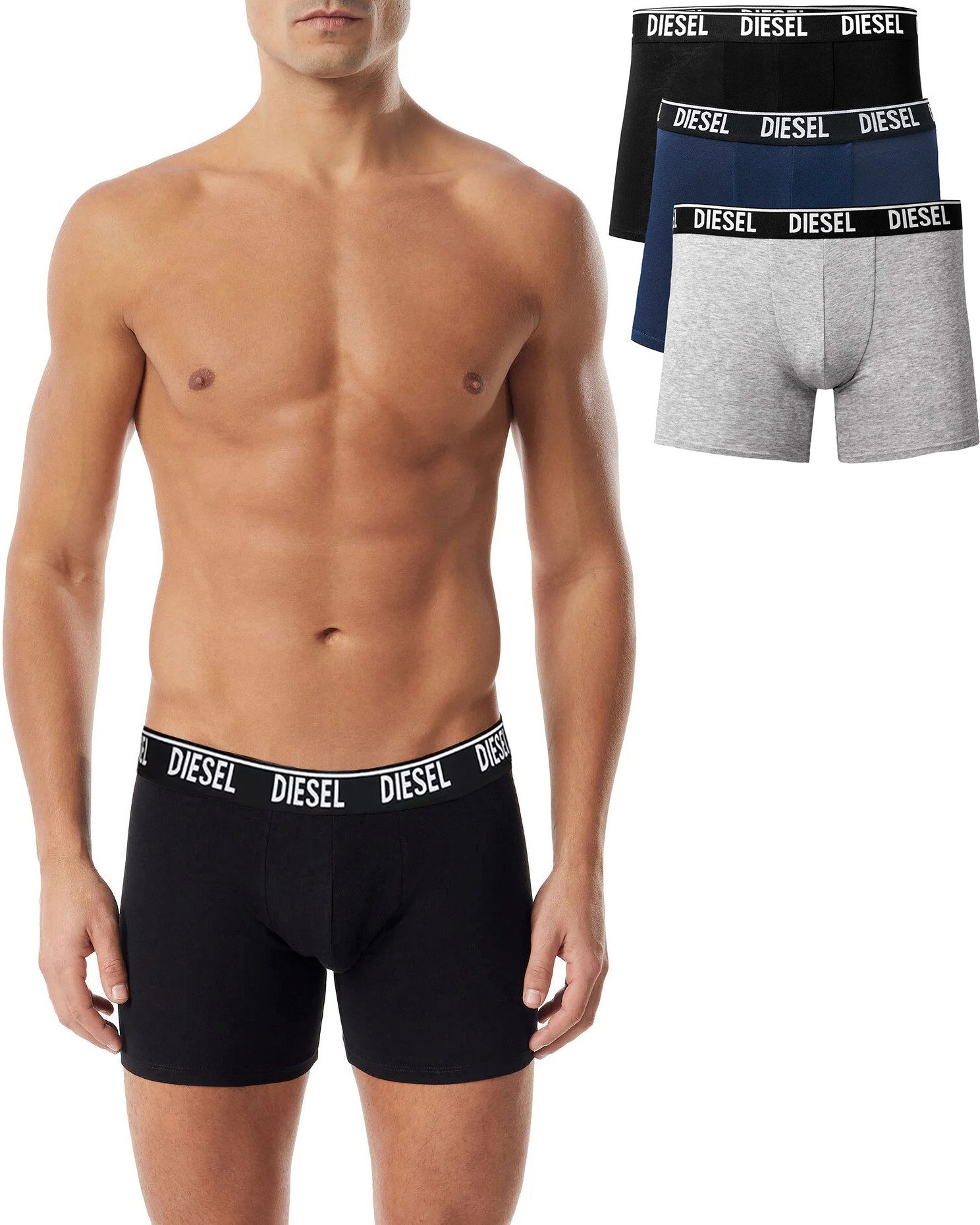 Diesel Boxershorts Stretch Unterhose - SEBASTIAN E4125 (3er-Pack)