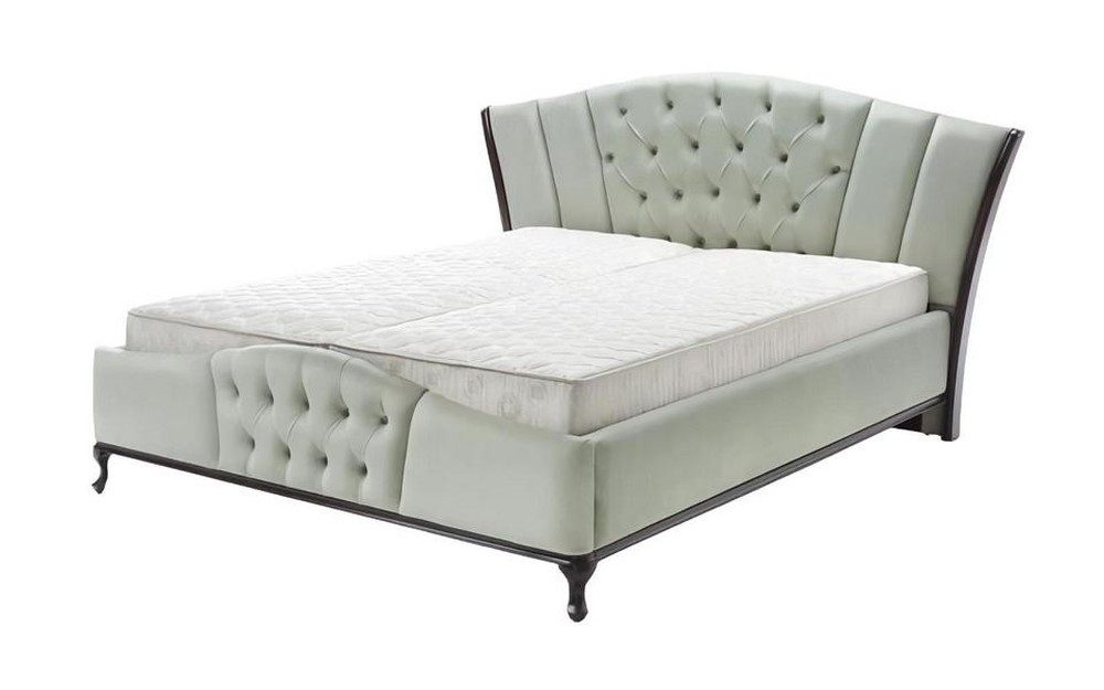 Polsterbett Chesterfield Doppelbett mit gepolstertem Kopf- und Fußteil