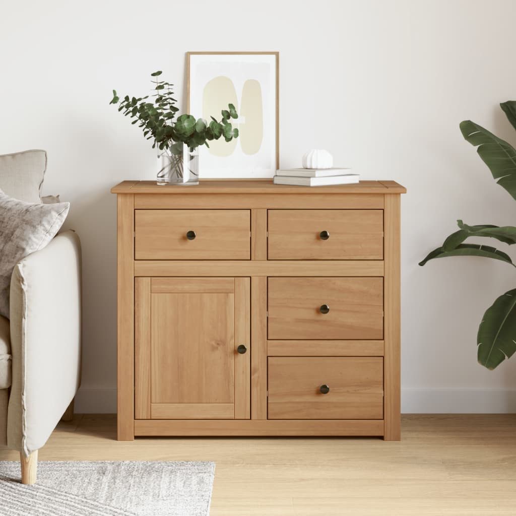 vidaXL Sideboard Sideboard mit Schubladen PANAMA 93x40x80 cm Massivholz Kiefer