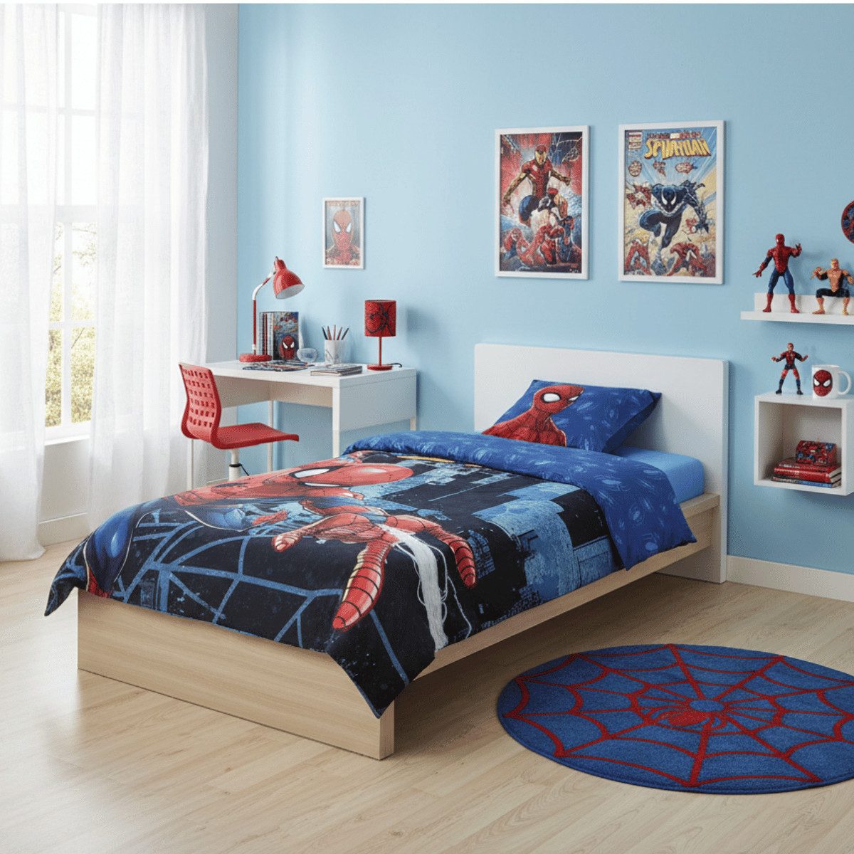 Spiderman Wendebettbezug Spiderman Peter Parker Wende Bettwäsche Deckenbezug 135x200 80x80cm, (2 St)