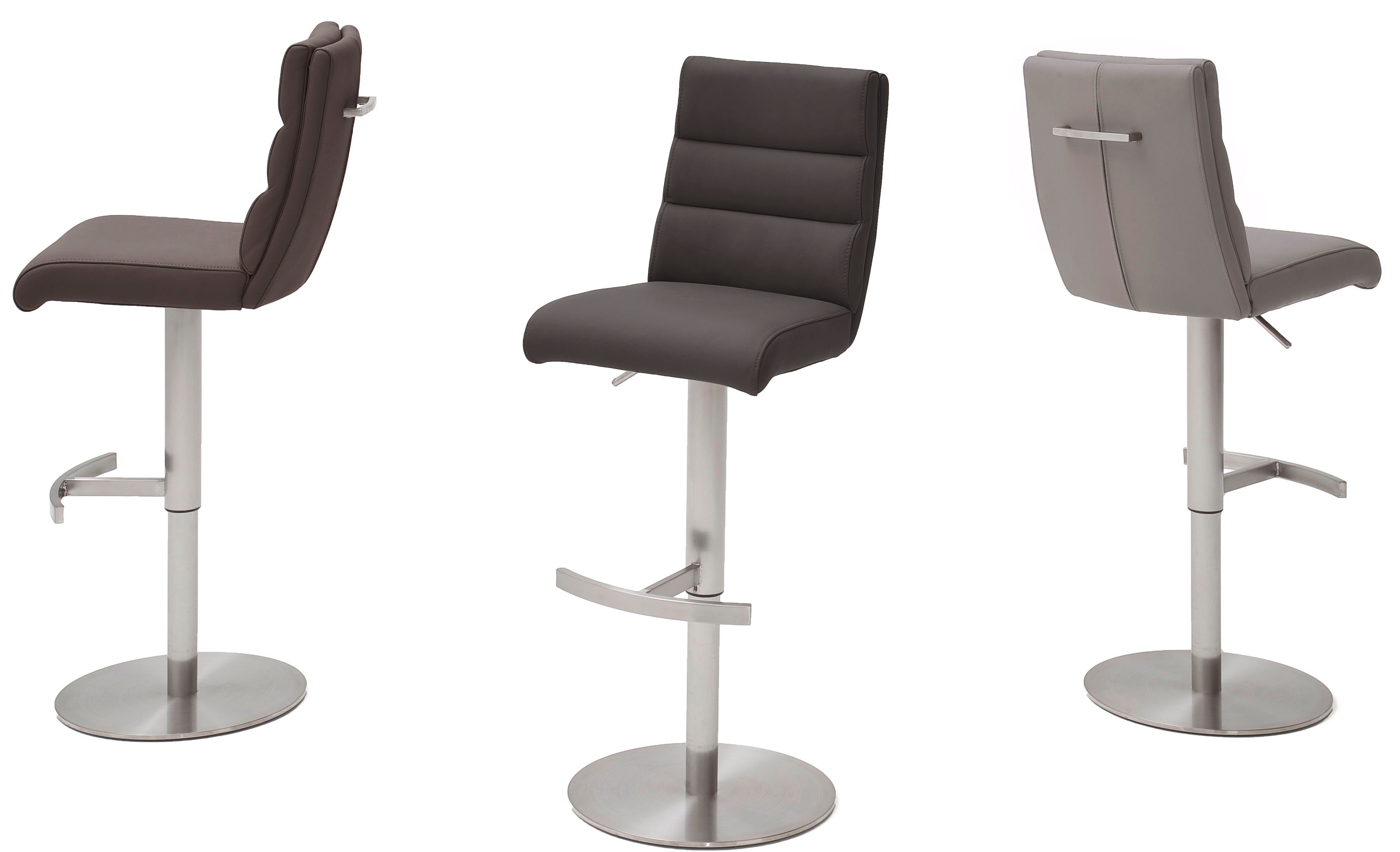 MCA furniture Bistrostuhl GIULIA Barstuhl Tresenstuhl Tresenhocker, Barhocker,Bistrohocker,Barstuhl,drehbar,Sitzhöhe 53-78cm,mit Lehne