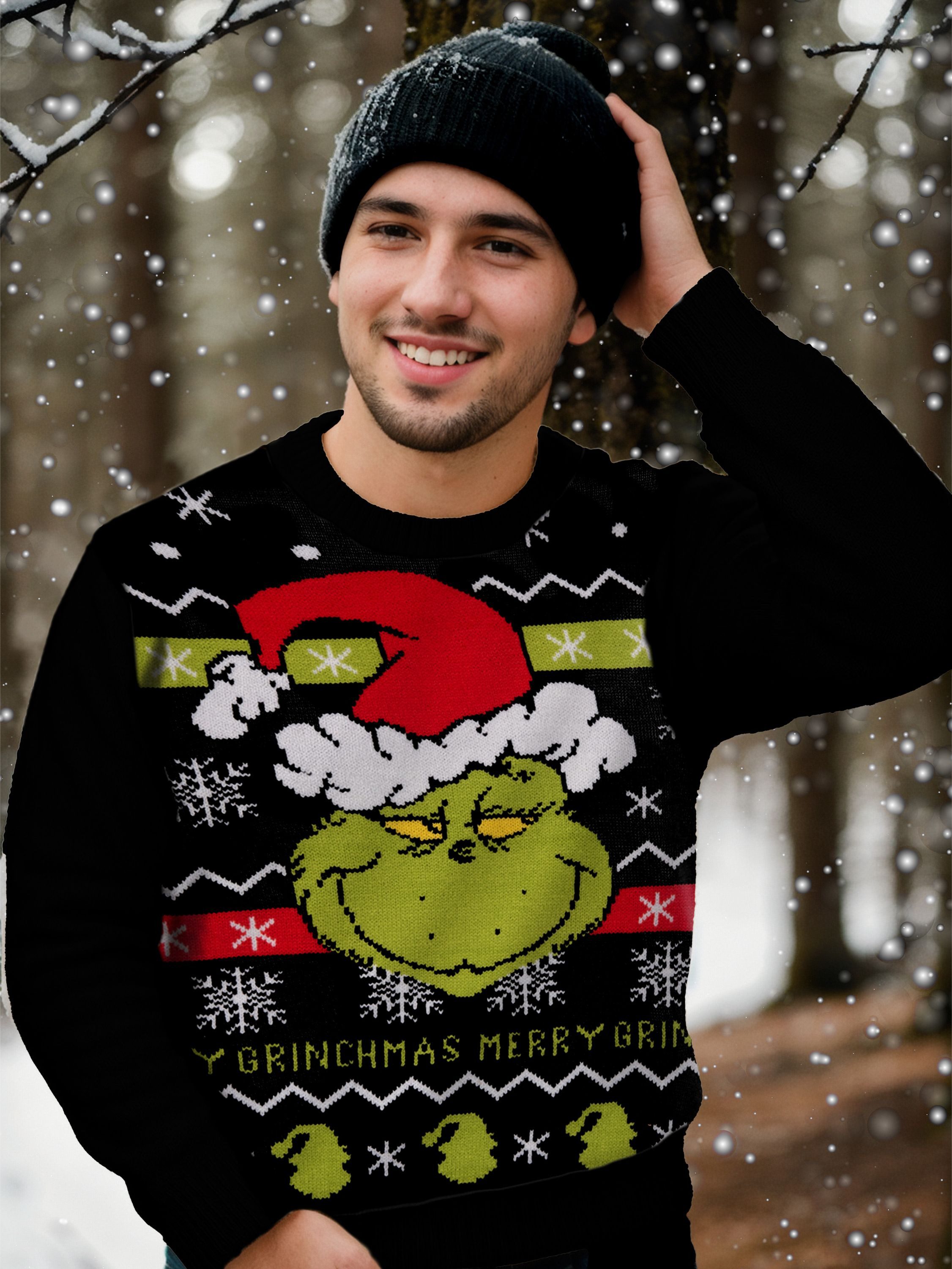 United Labels® Weihnachtspullover The Grinch Ugly Sweater - Merry Grinchmas