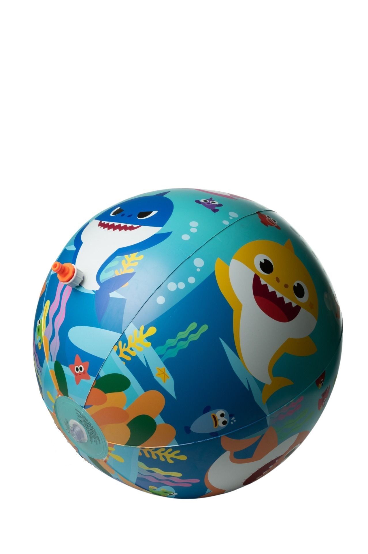 Baby Shark Beachball Strandball-Sprinkler Ø 60 cm – Wasserspaß für Kinder an heißen Tagen