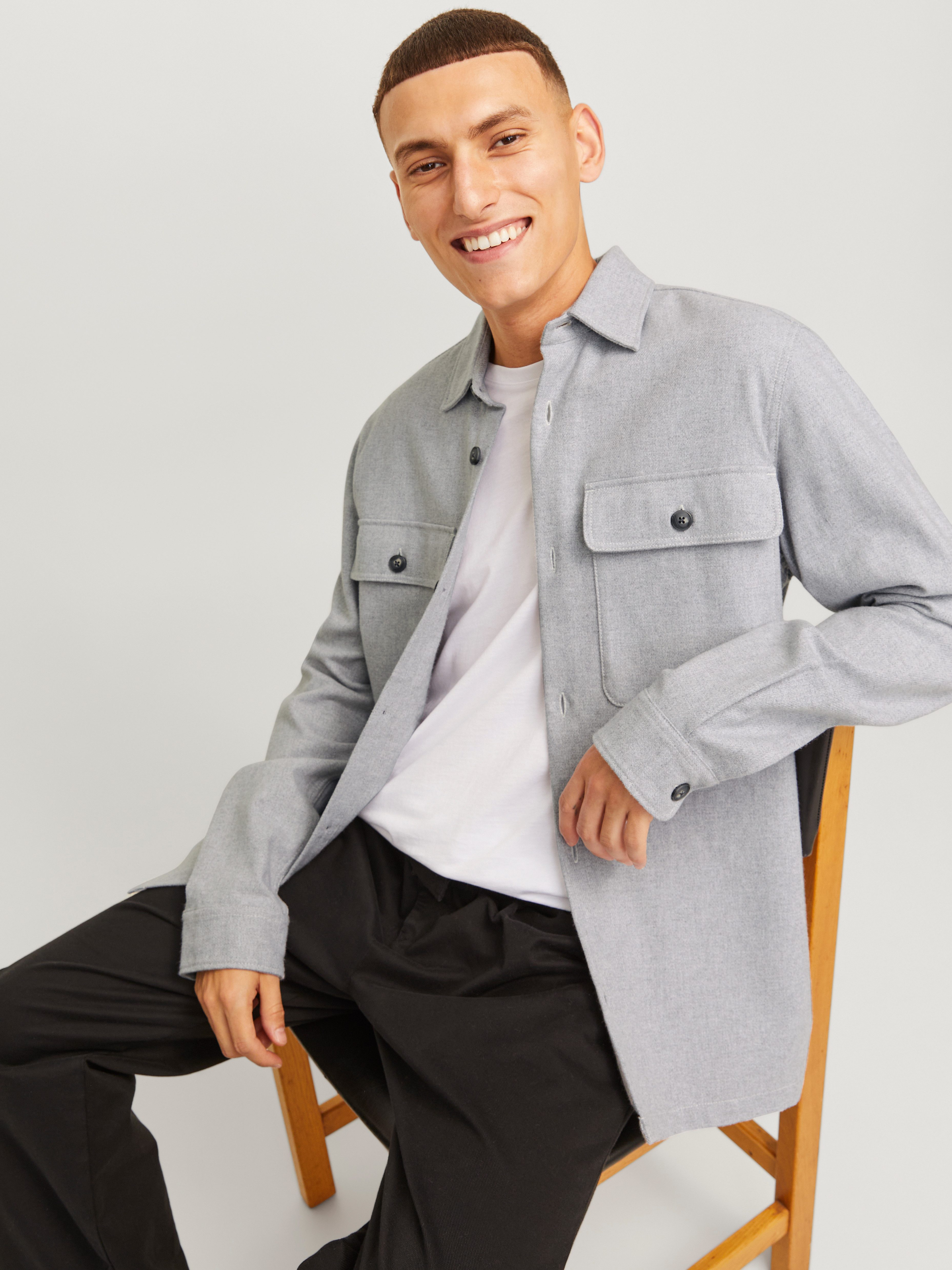Jack & Jones Langarmhemd JPRRAYMOND MELANGE günstig online kaufen