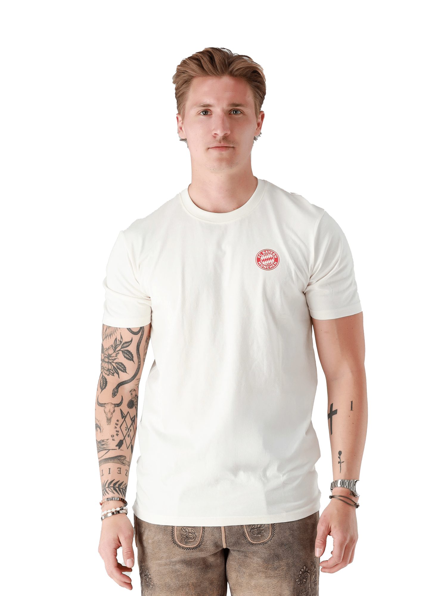 FC Bayern München T-Shirt FC Bayern München, T-Shirt Oktoberfest Grafik, Herren, Off white
