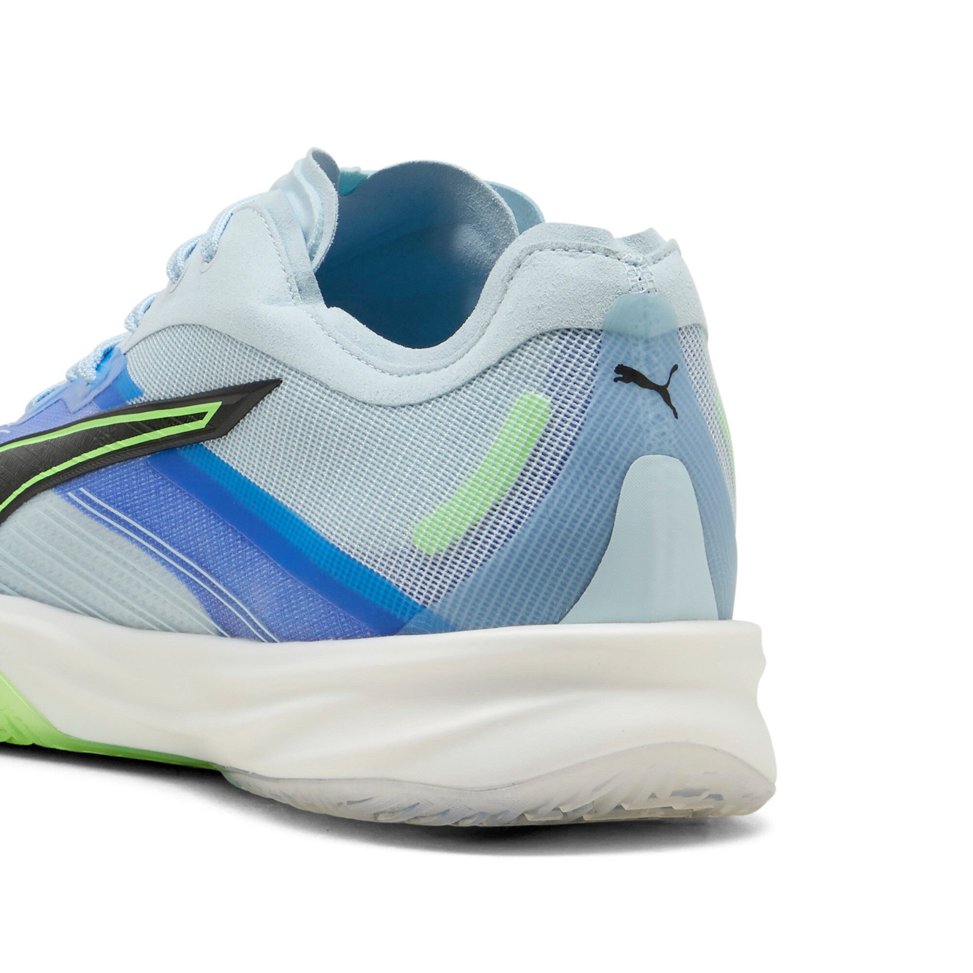 PUMA Accelerate Nitro SQD 5 Aqua Glow-PUMA Black-Green Gla Handballschuh