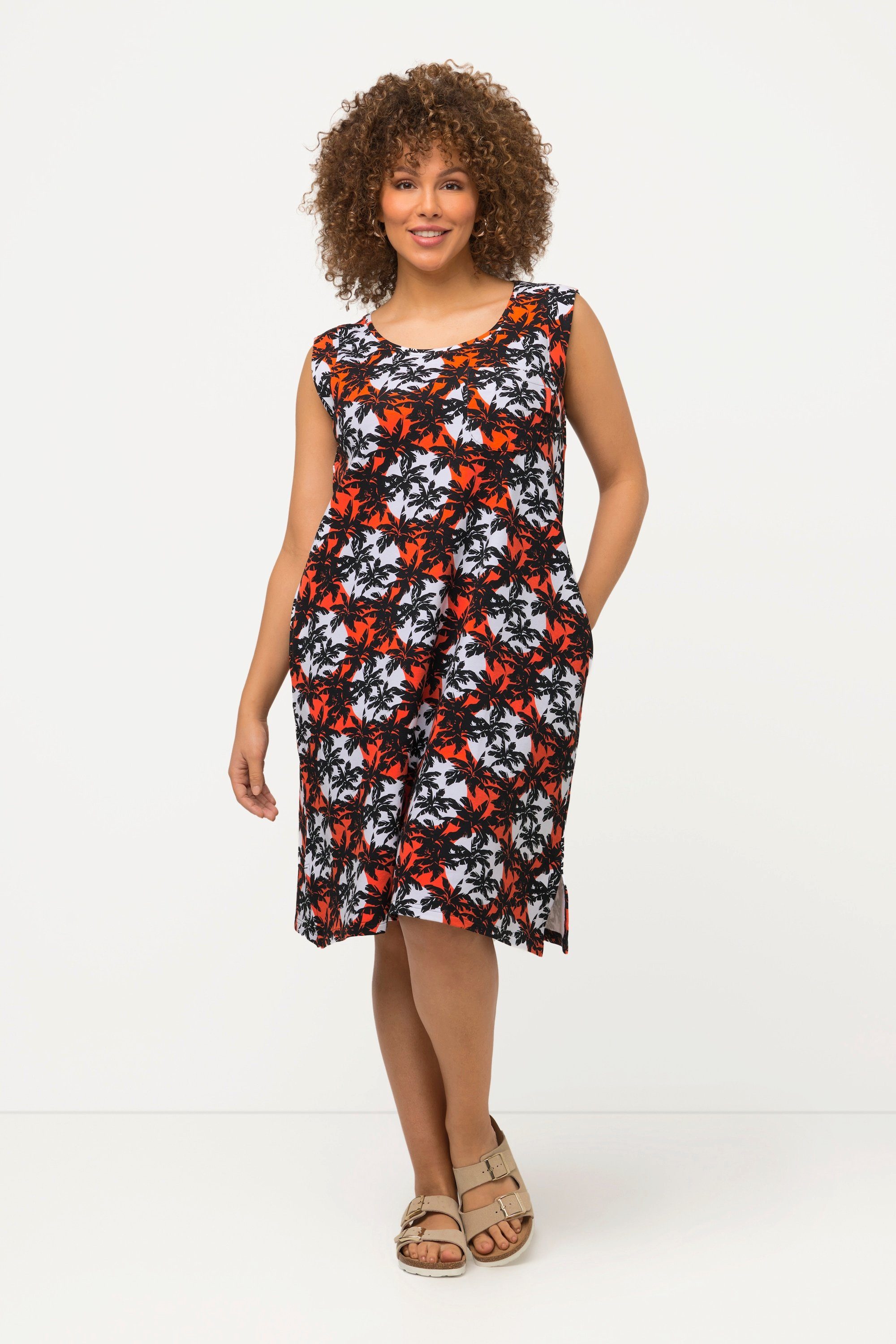 Ulla Popken Minikleid Sweatkleid A-Linie Taschen günstig online kaufen