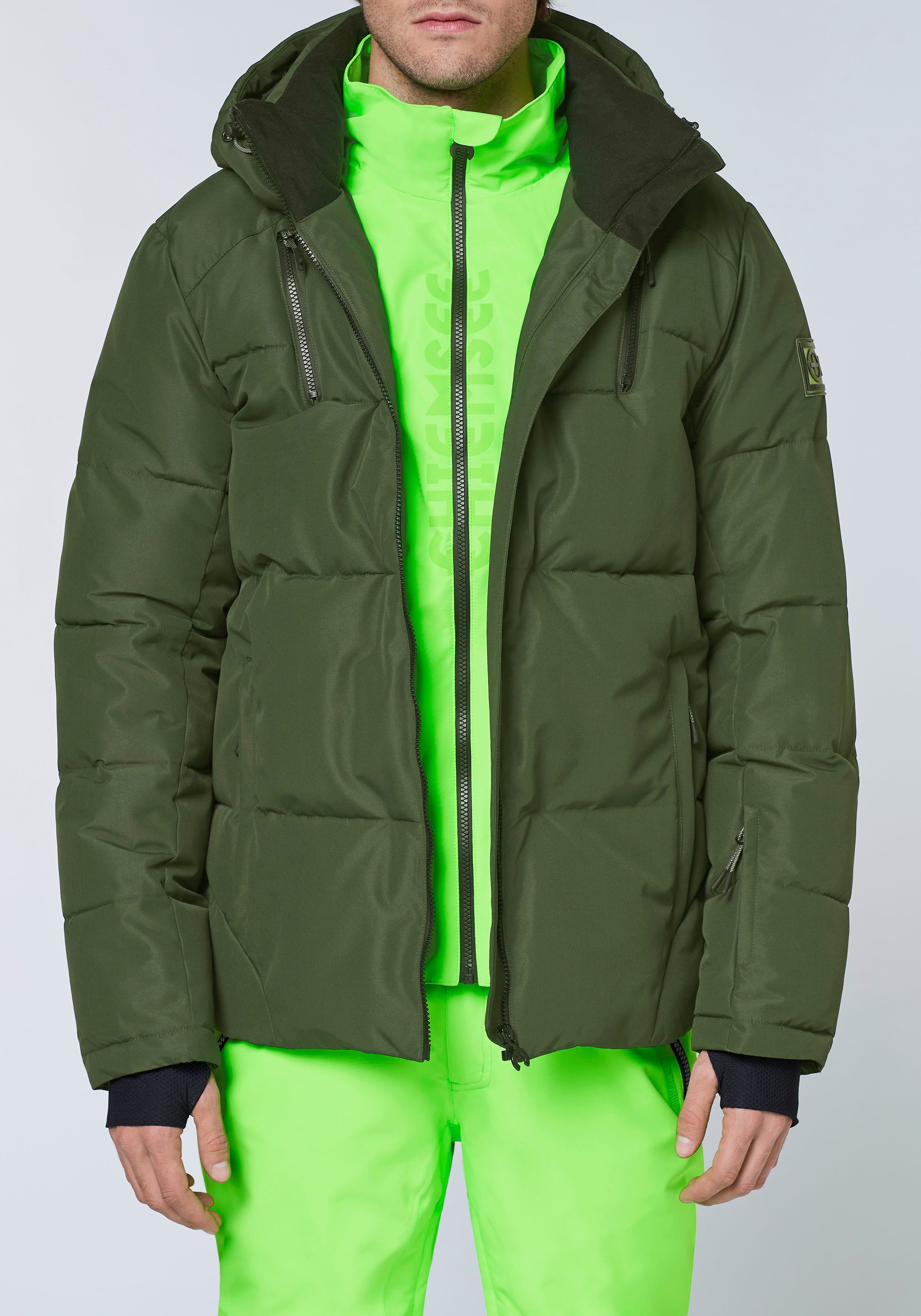 Chiemsee Skijacke KOMBU GREEN in großen Größen