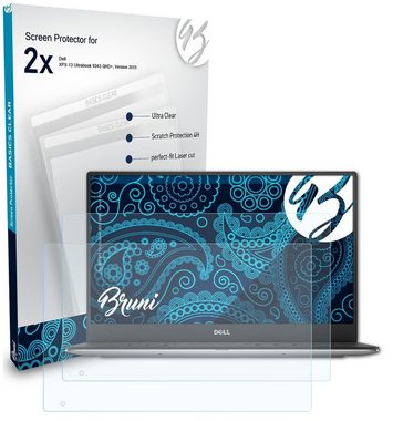 Bruni Schutzfolie für Dell XPS 13 Ultrabook 9343 QHD+, Version 2015, (2 Folien), praktisch unsichtbar