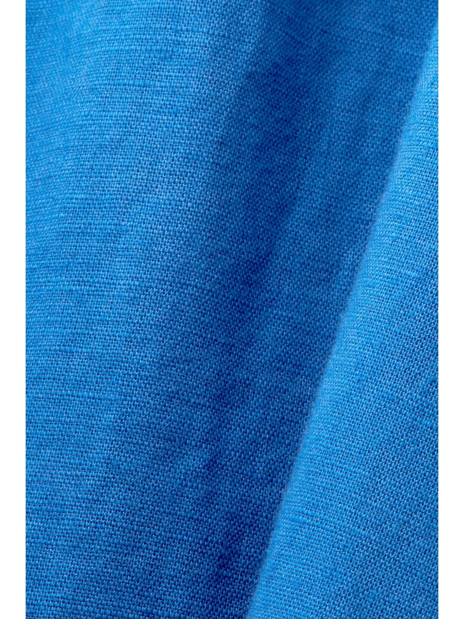 Esprit Midikleid Minikleid, Baumwolle-Leinen-Mix BRIGHT BLUE