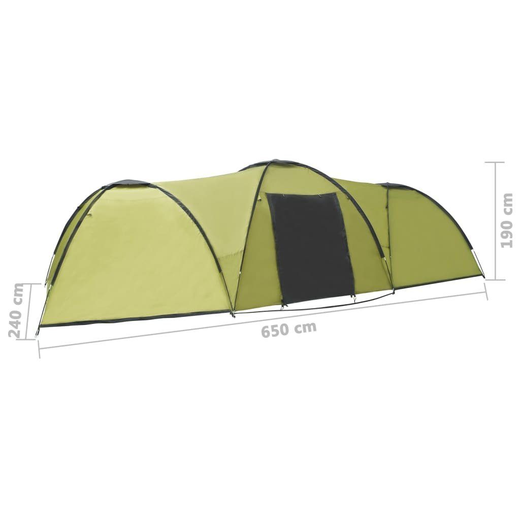 DOTMALL Kuppelzelt Camping-Zelt für 8 1900mm Stehhöhe Personen,Familienzelt Grün