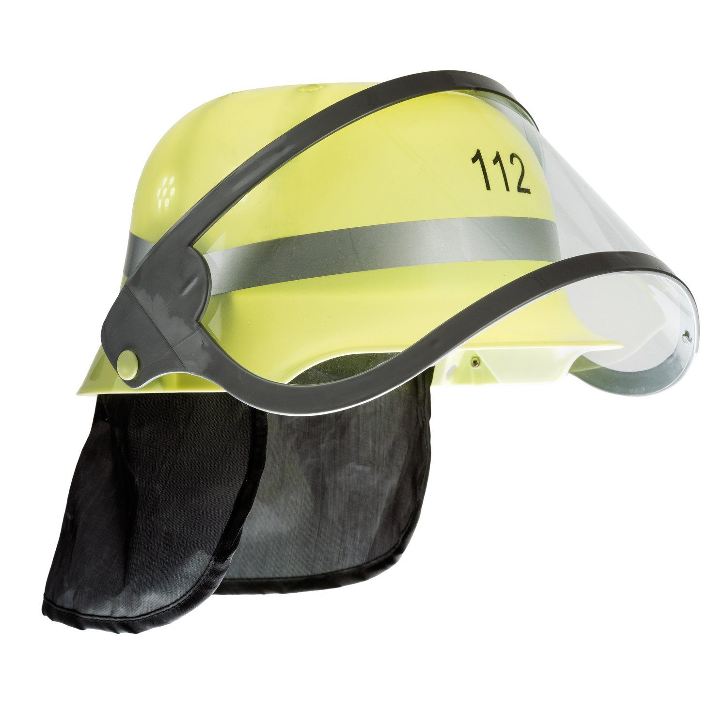 Idena Feuerwehrhelm Idena 8040005 - Feuerwehrhelm für Kinder, mit klappbarem Visier und