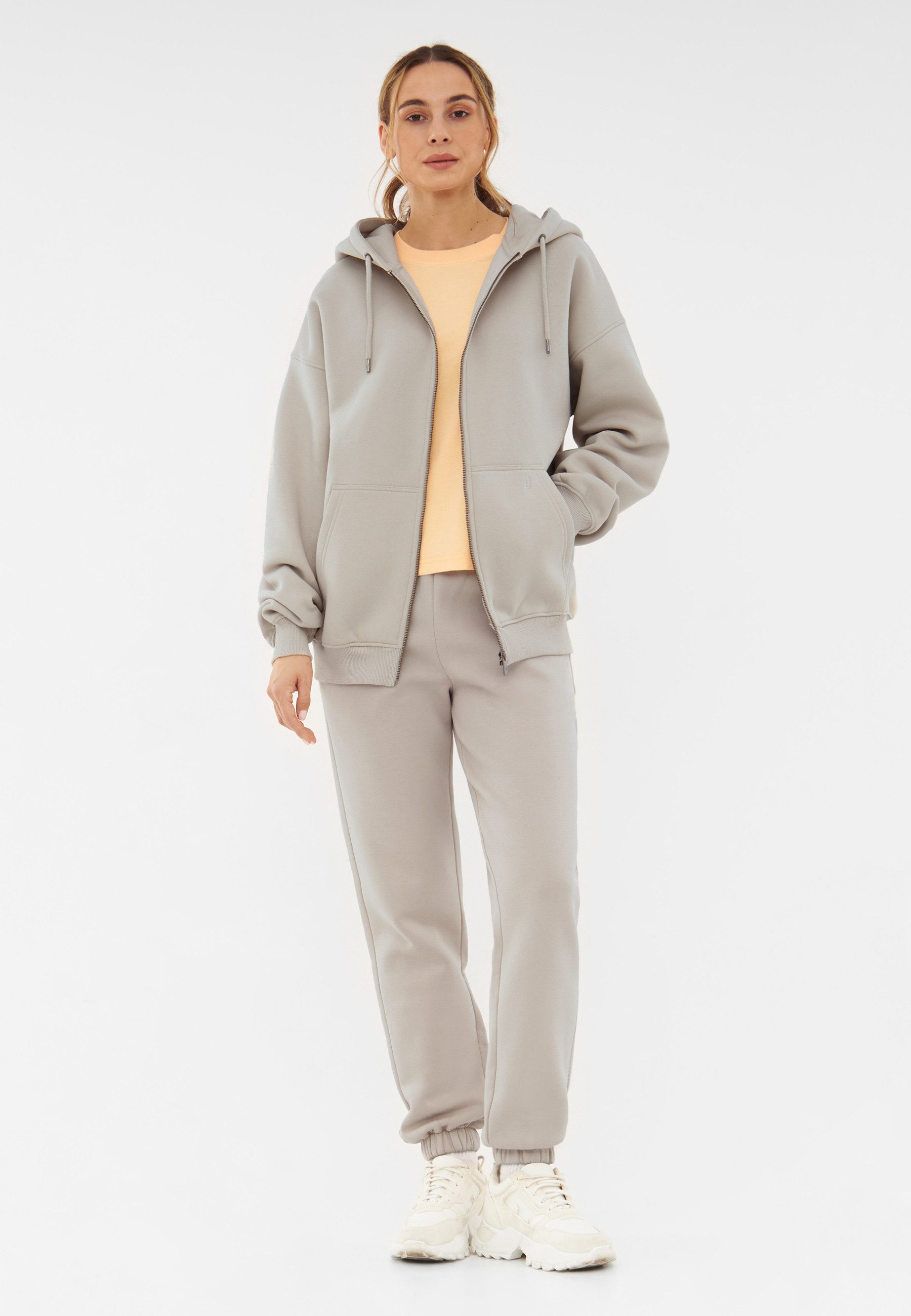 Johnny Urban Sweatjacke Caleb Oversize Sweatjacke (1-tlg) Kapuzenjacke aus dickem Stoff, weich und knitterfrei