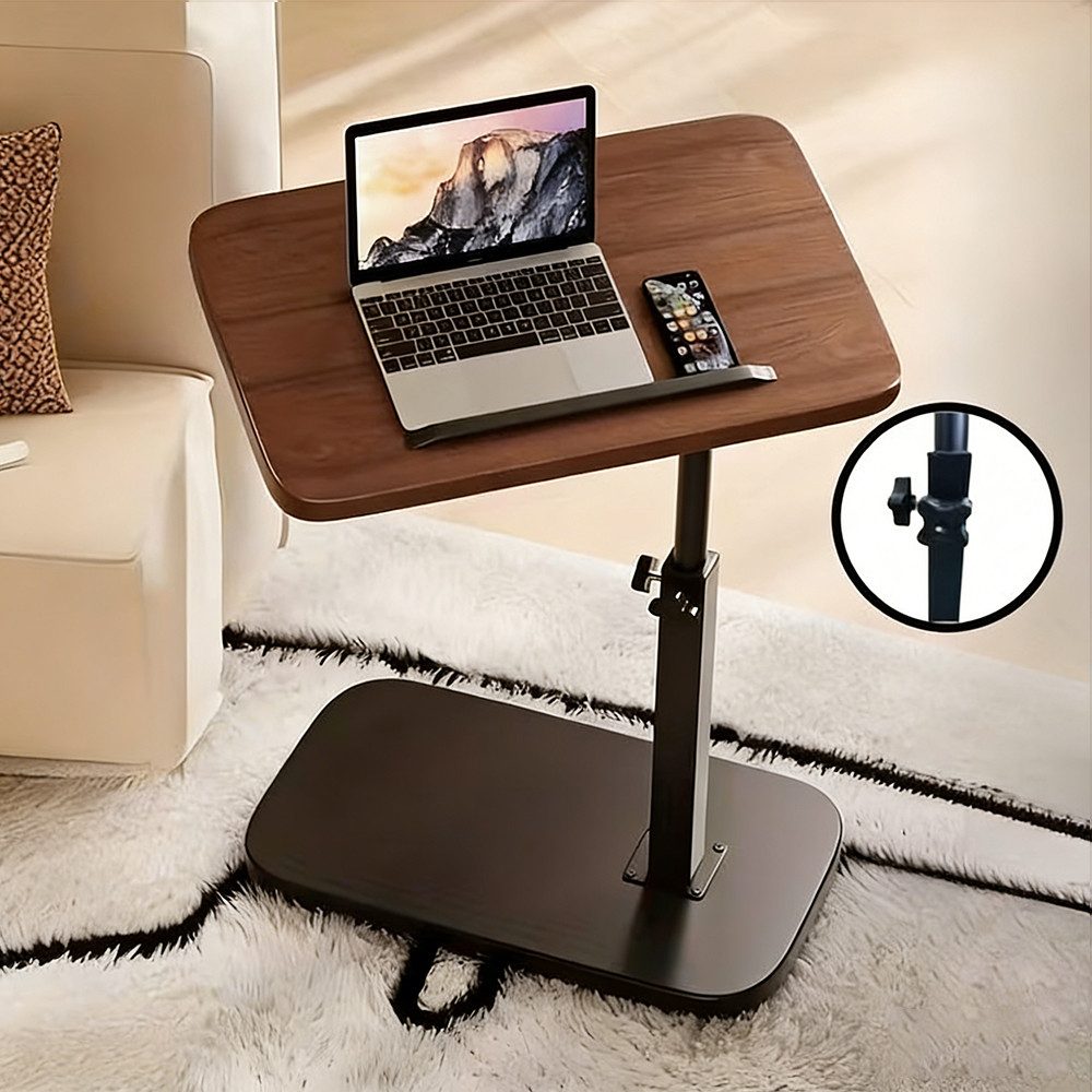 AKKEE Beistelltisch Sofa Klein Beistelltisch für Couch Sofatisch Couchtisch 360°-Drehung, 40 cm breit, Für Schlafsofa Badewanne
