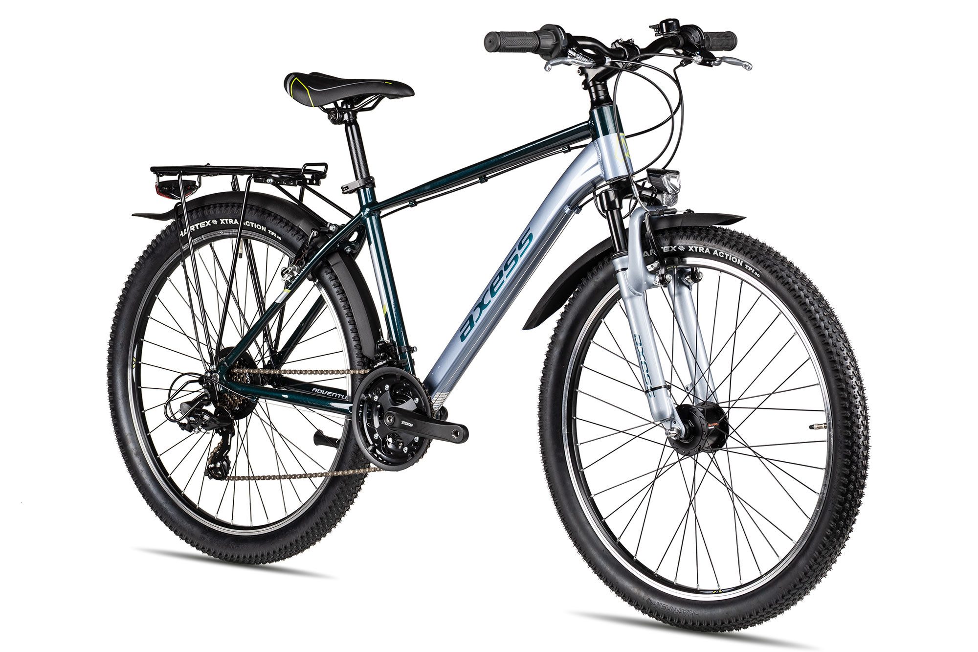 Axess Kinderfahrrad Axess Adventure 26, 21 Gang, Kettenschaltung, Shimano Tourney Schaltung schwarz/grau