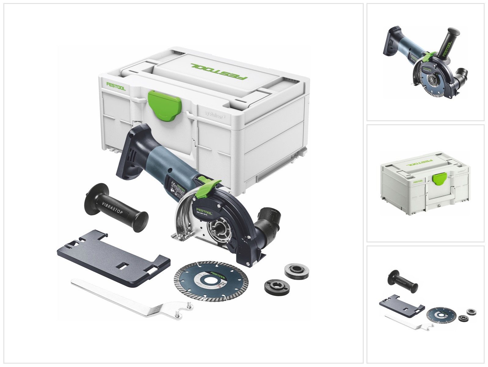 FESTOOL Winkelschleifer DSC-AGC 18-125 FH EB-Basic Akku Freihandtrennsystem 18 V 125 mm Brush