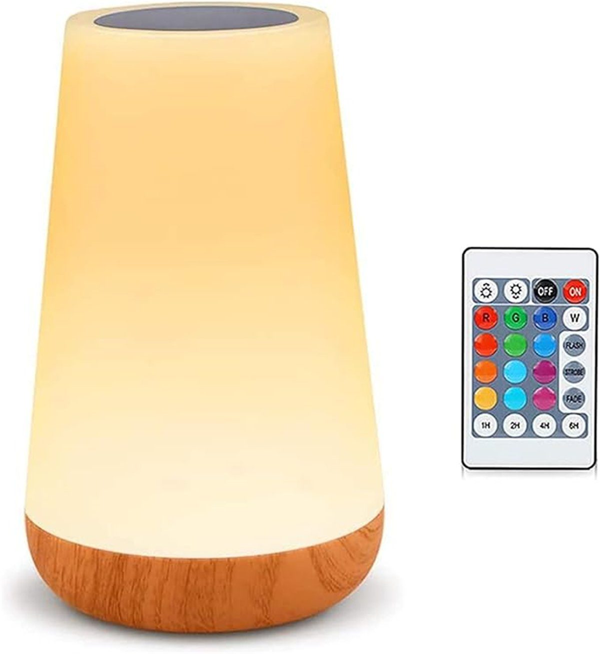 Kasse K&B LED Nachtlicht RGB-Farbwechsel mit Berührungssensor, und dimmbar LED-Nachttischlampe