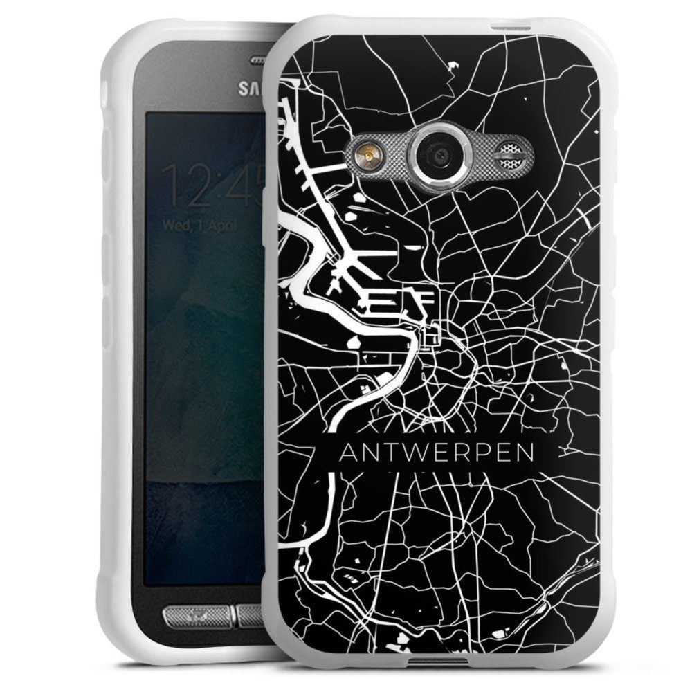 DeinDesign Handyhülle Antwerpen Map, Hülle Belgien Landkarte Stadt