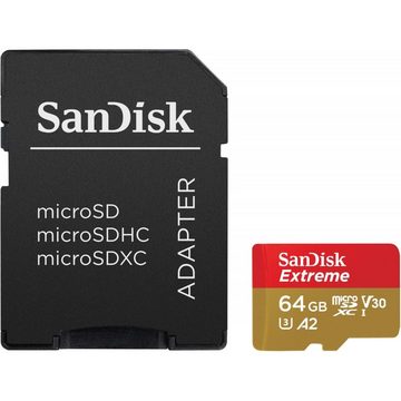 Sandisk microSDXC Extreme 64 GB - Speicherkarte - rot/gold Speicherkarte