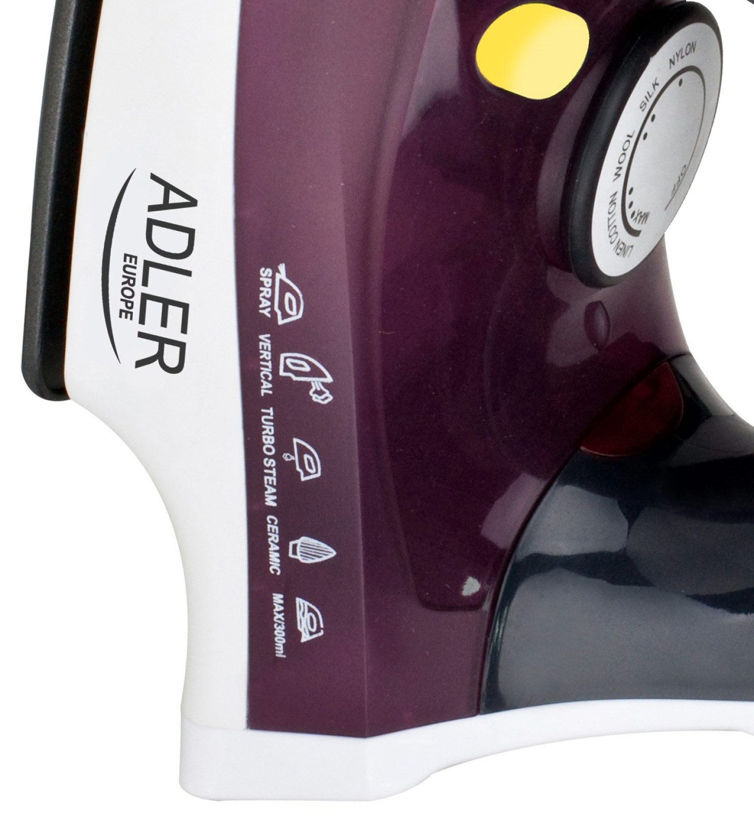 Adler Dampfbügeleisen AD 5022 Dampfbügeleisen 3000 W mit Anti-Kalk-Funktion, 3000 W, Anti-Kalk-Funktion, Vertikaldampf