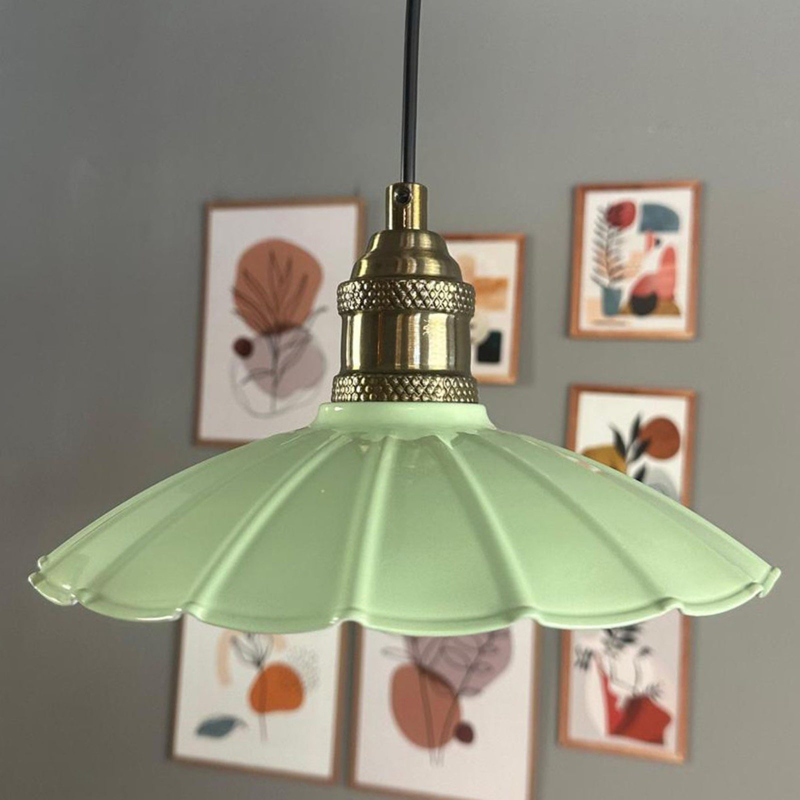 Bamyum Pendelleuchte Pendelleuchte Risso Metall Ø25cm, Modern Hängelampe, ohne Leuchtmittel