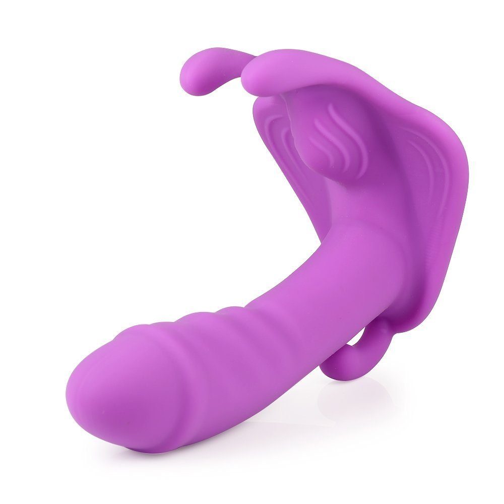 LOVONLIVE Butterfly-Vibrator Tragbar Butterfly Sex Paare, Spielzeug G-punkt für Fernbedienung Sexspielzeug für 10 Sie mit Dildo Klitoris Vibrator Modi Vibratoren