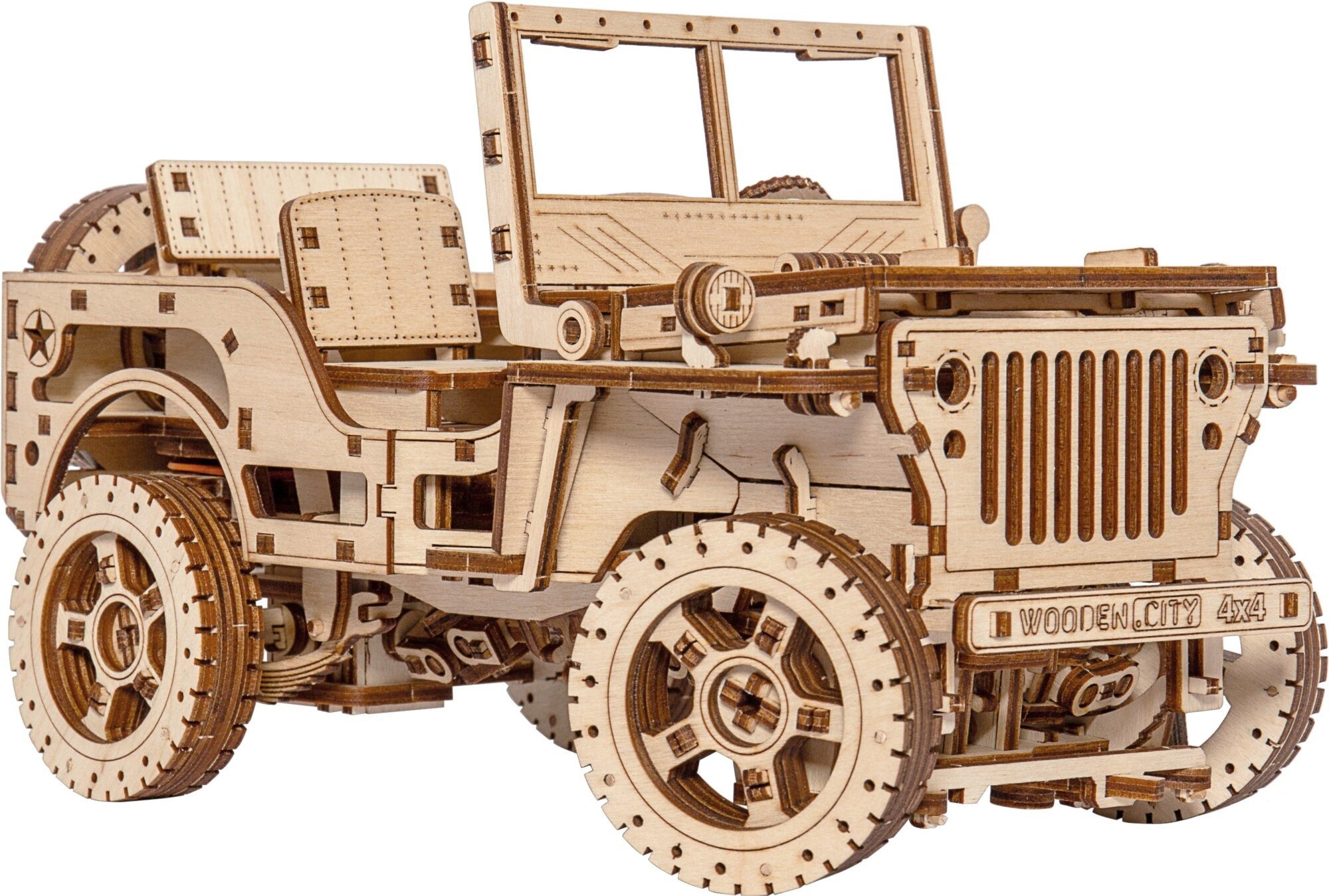 Wooden City 3D-Puzzle WOODEN CITY 3D-Puzzle 4x4 SUV, Puzzleteile