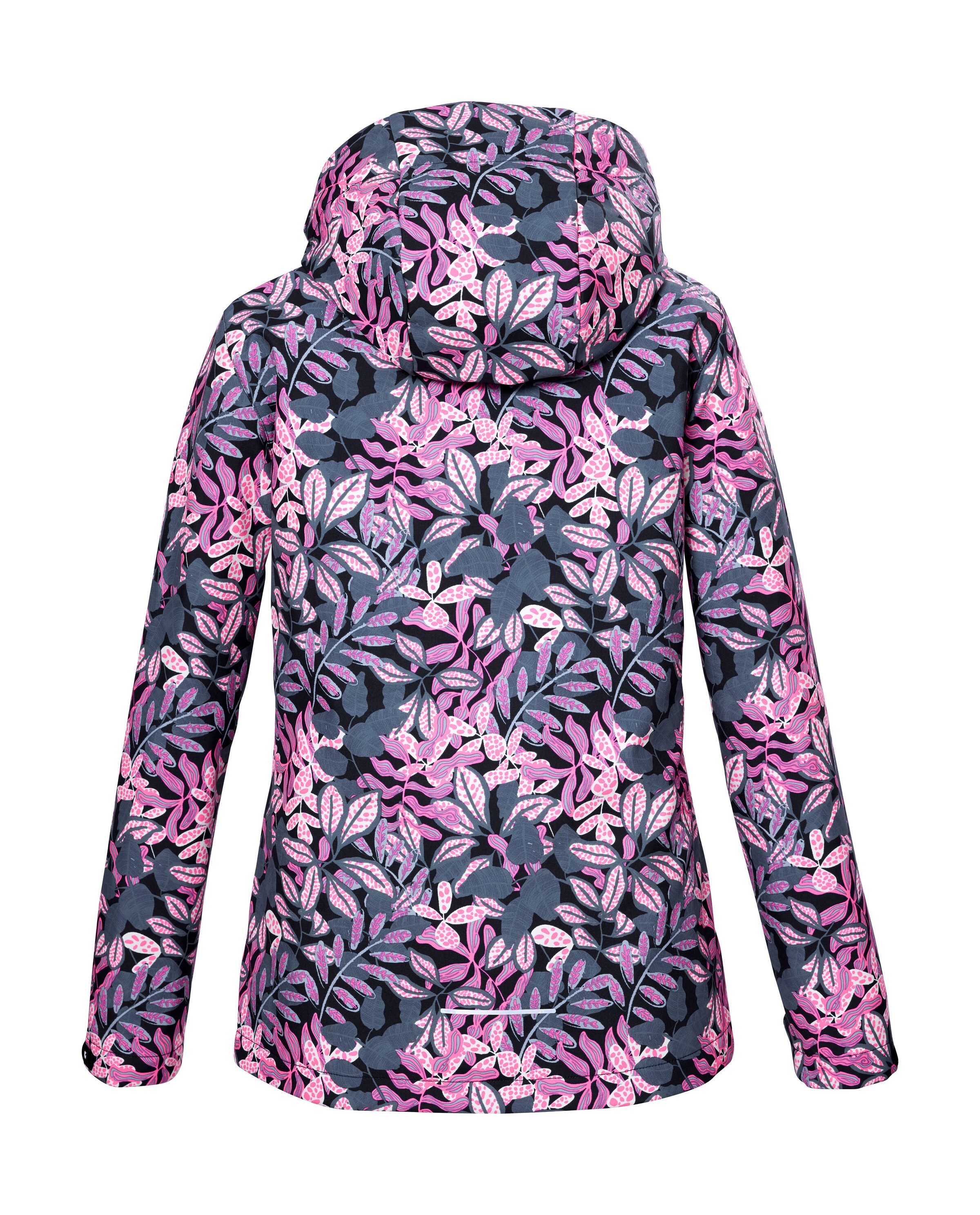 Killtec Softshelljacke KOS 135 GRLS SFTSHLL JCKT Mädchen Softshelljacke: wind- und wasserabweisend, All Over-Print